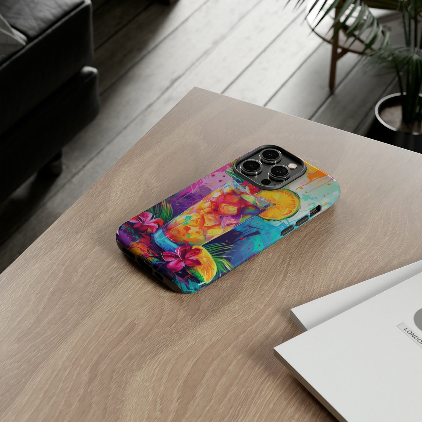 Mai Tai Cocktail Hawaiian Tropical Phone Case, 808, Island Tropics, Wireless Compatible, Protective Cell Phone Case iPhone, Samsung, Pixel