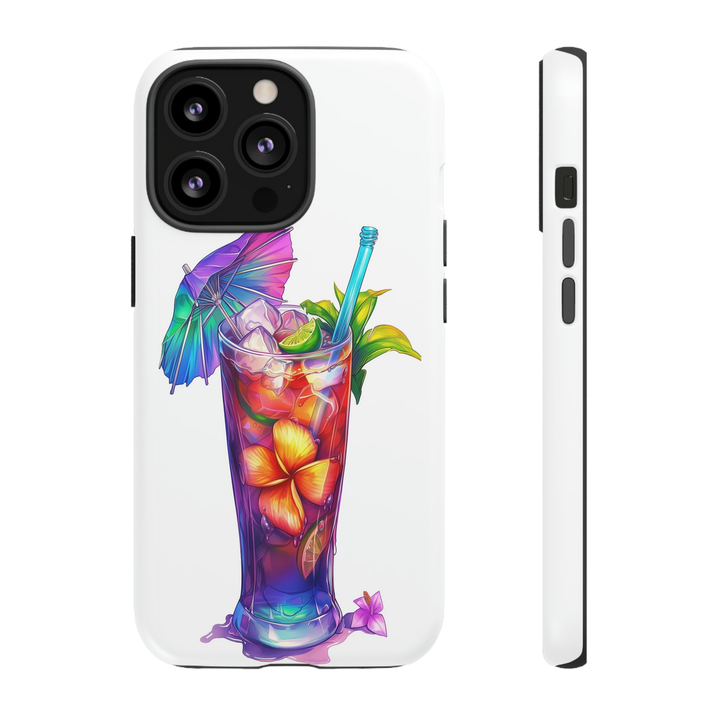 Mai Tai Cocktail Hawaiian Tropical Phone Case, 808, Island Tropics, Wireless Compatible, Protective Cell Phone Case iPhone, Samsung, Pixel