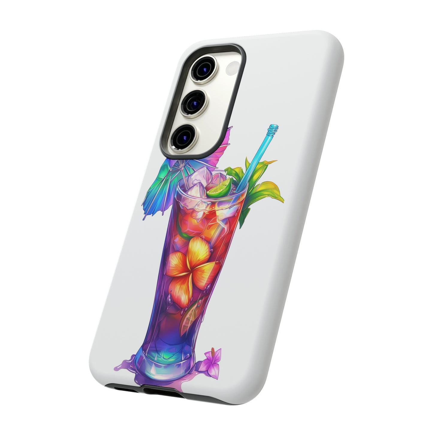 Mai Tai Cocktail Hawaiian Tropical Phone Case, 808, Island Tropics, Wireless Compatible, Protective Cell Phone Case iPhone, Samsung, Pixel