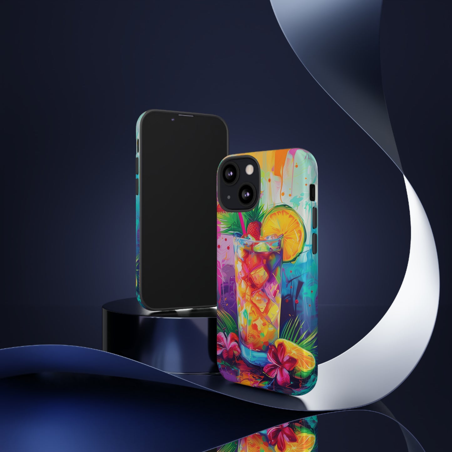 Mai Tai Cocktail Hawaiian Tropical Phone Case, 808, Island Tropics, Wireless Compatible, Protective Cell Phone Case iPhone, Samsung, Pixel