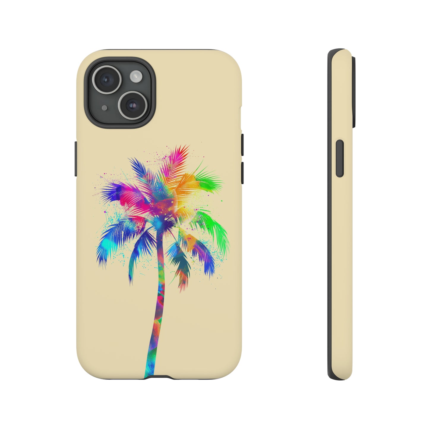 Colorful Palm Tree Hawaiian Tropical Phone Case, Island Tropics, Wireless Compatible, Protective Cell Phone Case for iPhone, Samsung, Pixel