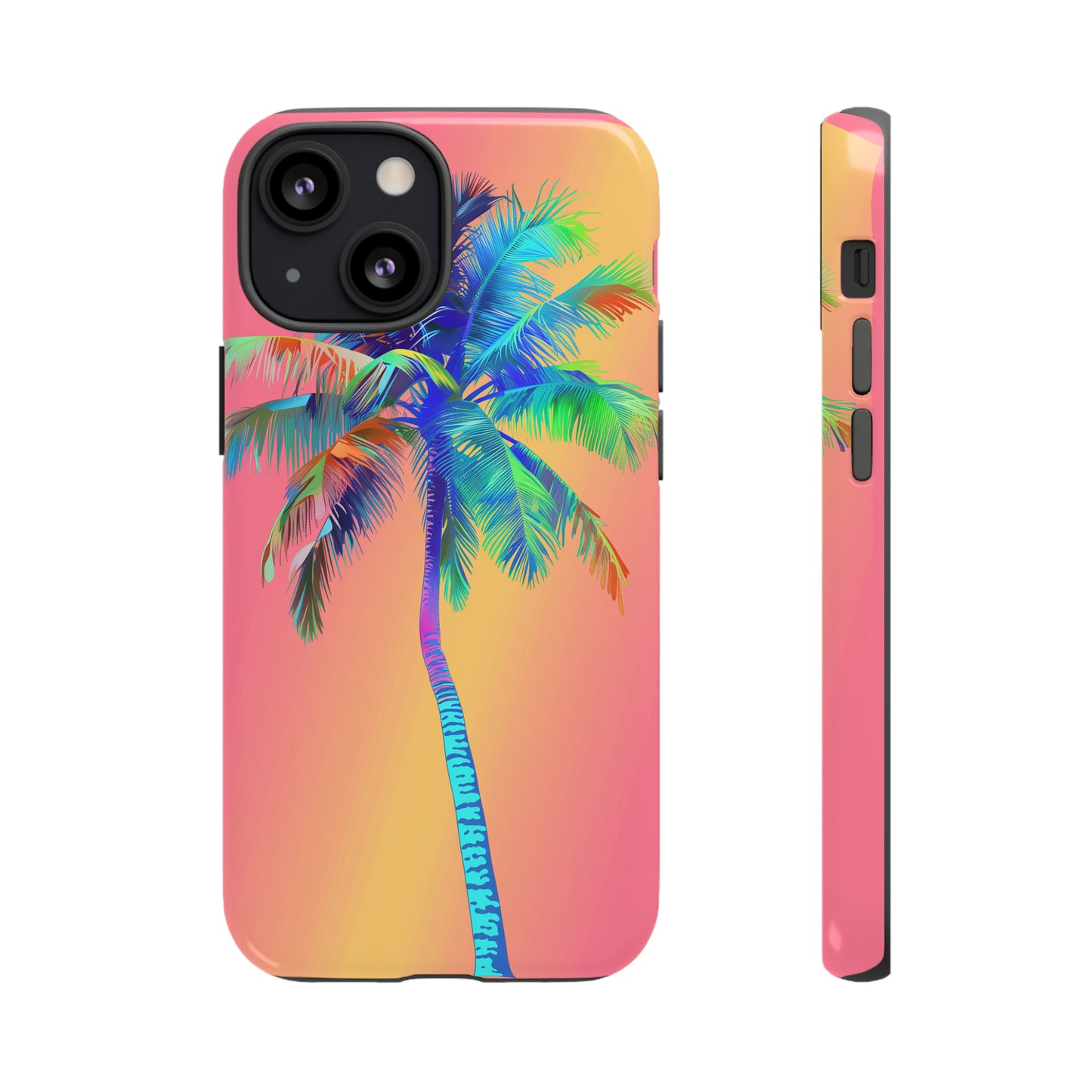 Palm Tree Pink Hawaiian Tropical Phone Case, 808, Island Tropics, Wireless Compatible, Protective Cell Phone Case for iPhone, Samsung, Pixel