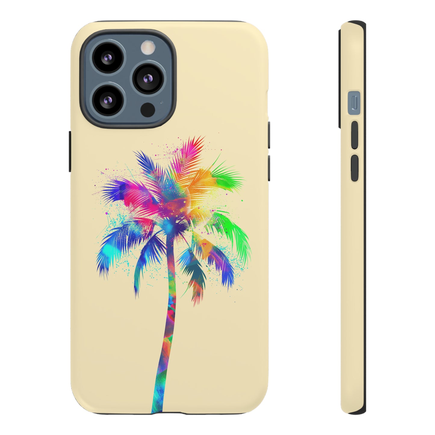 Colorful Palm Tree Hawaiian Tropical Phone Case, Island Tropics, Wireless Compatible, Protective Cell Phone Case for iPhone, Samsung, Pixel