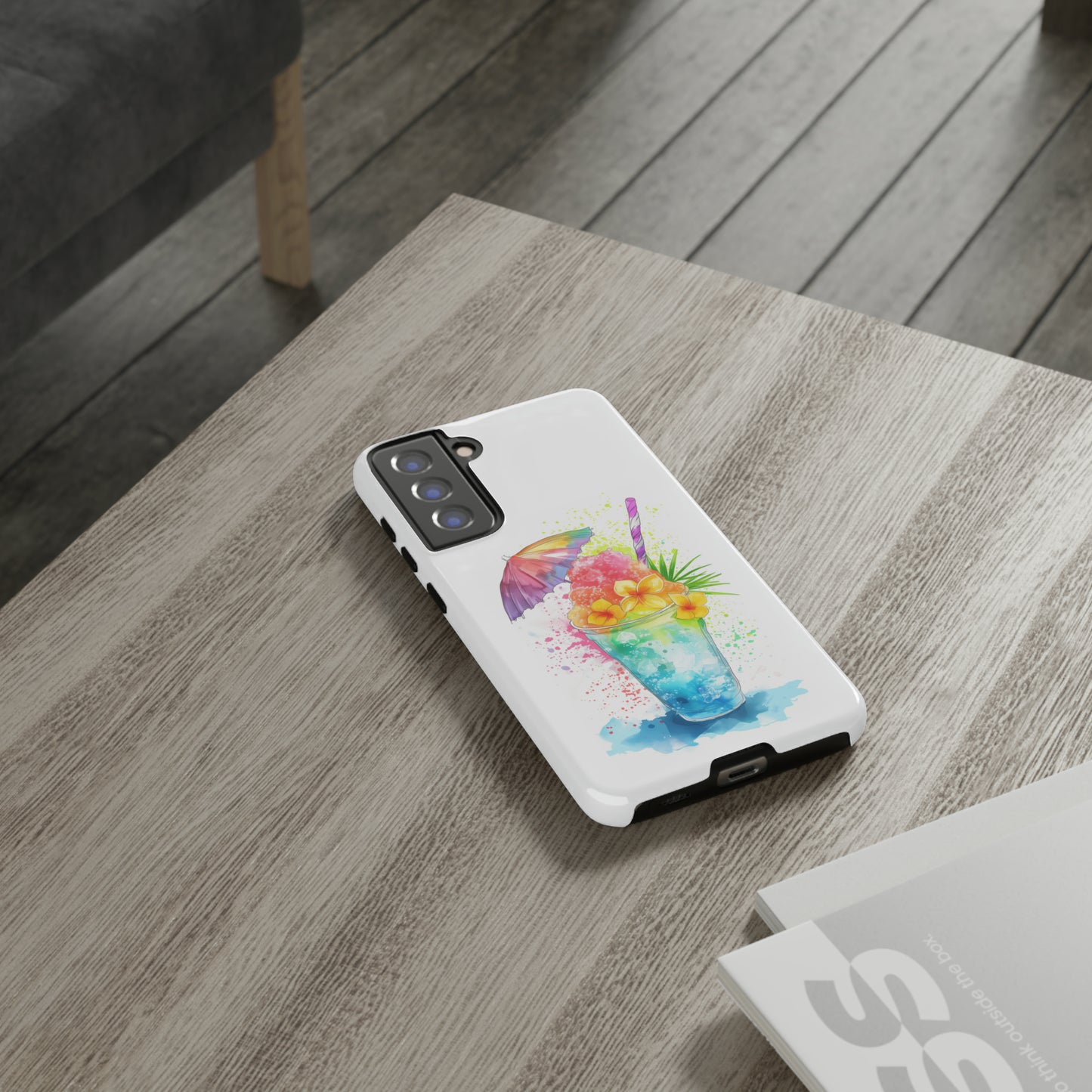 Shave Ice Plumerias Hawaiian Tropical Phone Case, 808, Island Tropics, Wireless Compatible, Protective Cell Case iPhone, Samsung, Pixel