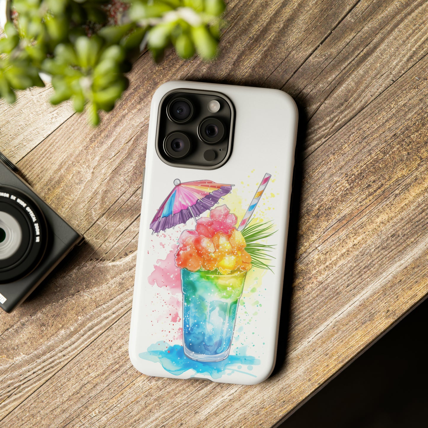 Shave Ice Colorful Hawaiian Tropical Phone Case, 808, Island Tropics, Wireless Compatible, Protective Cell Phone Case iPhone, Samsung, Pixel