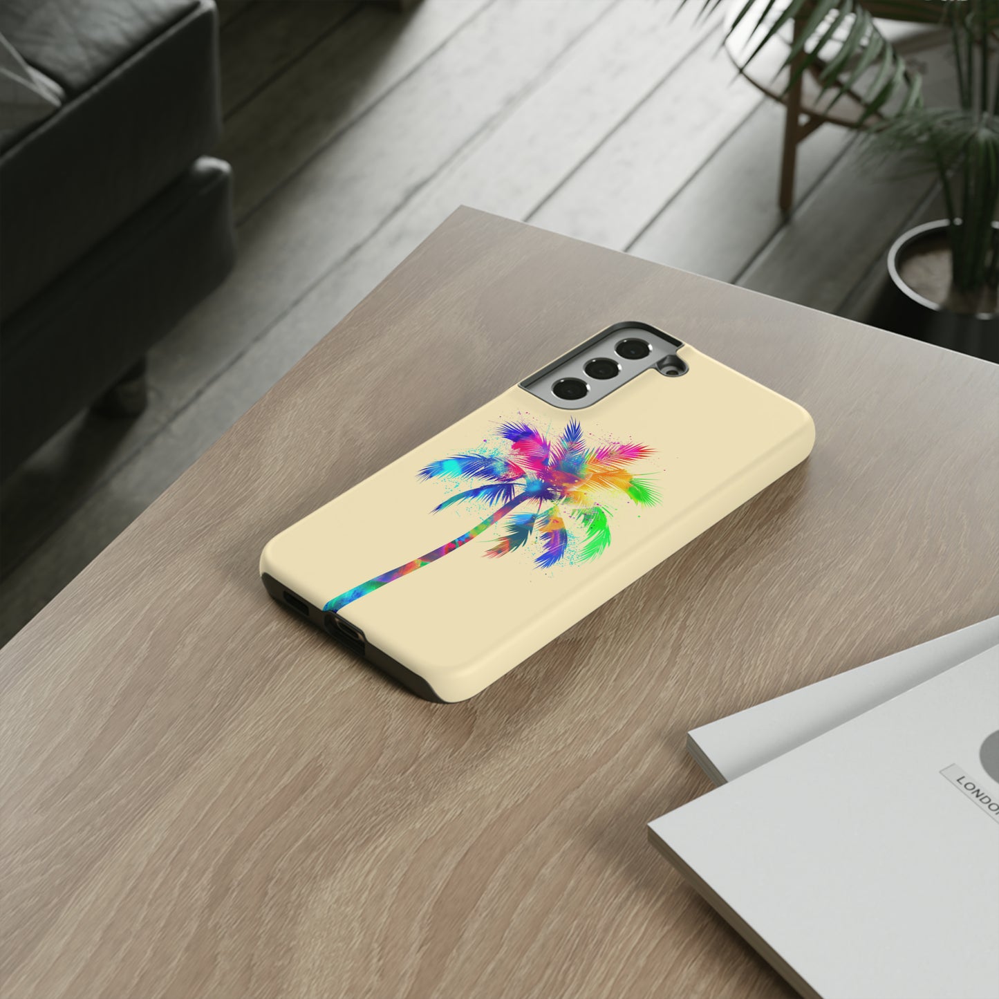 Colorful Palm Tree Hawaiian Tropical Phone Case, Island Tropics, Wireless Compatible, Protective Cell Phone Case for iPhone, Samsung, Pixel