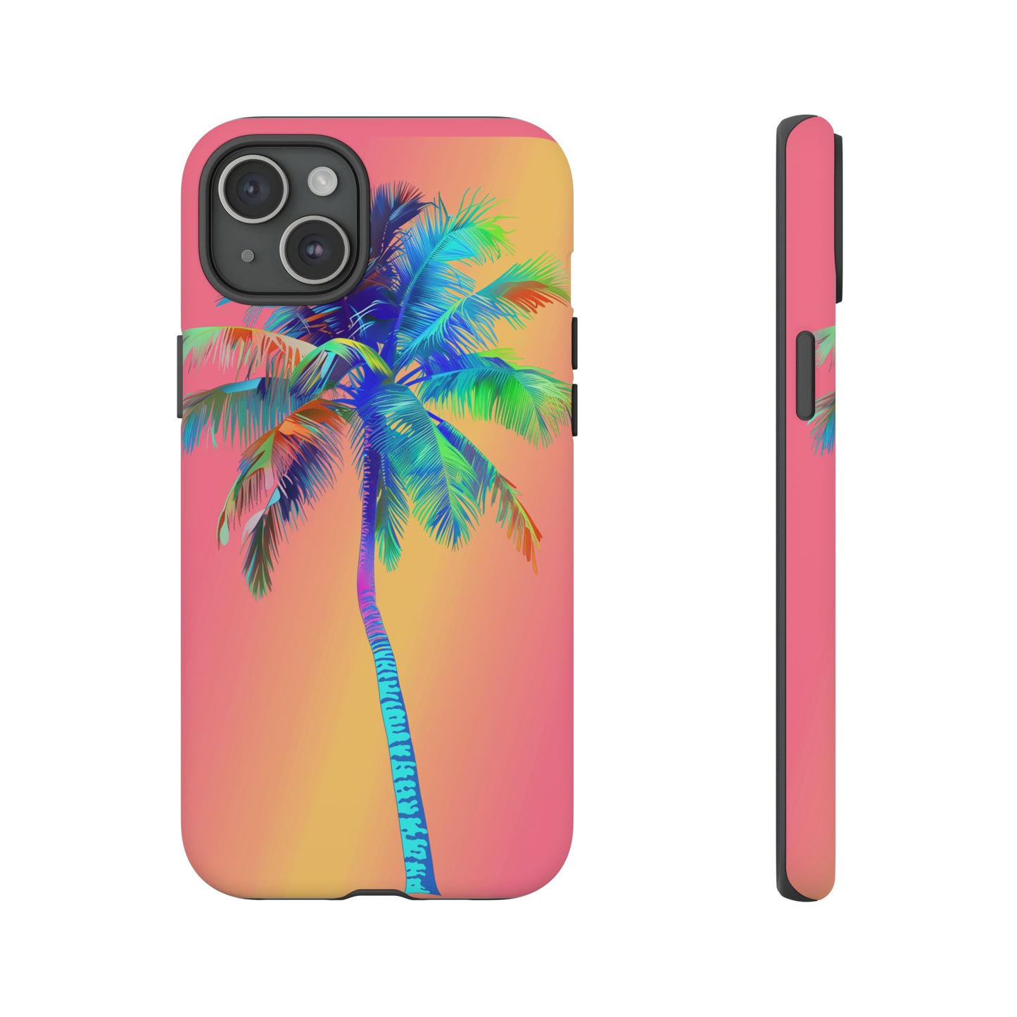 Palm Tree Pink Hawaiian Tropical Phone Case, 808, Island Tropics, Wireless Compatible, Protective Cell Phone Case for iPhone, Samsung, Pixel