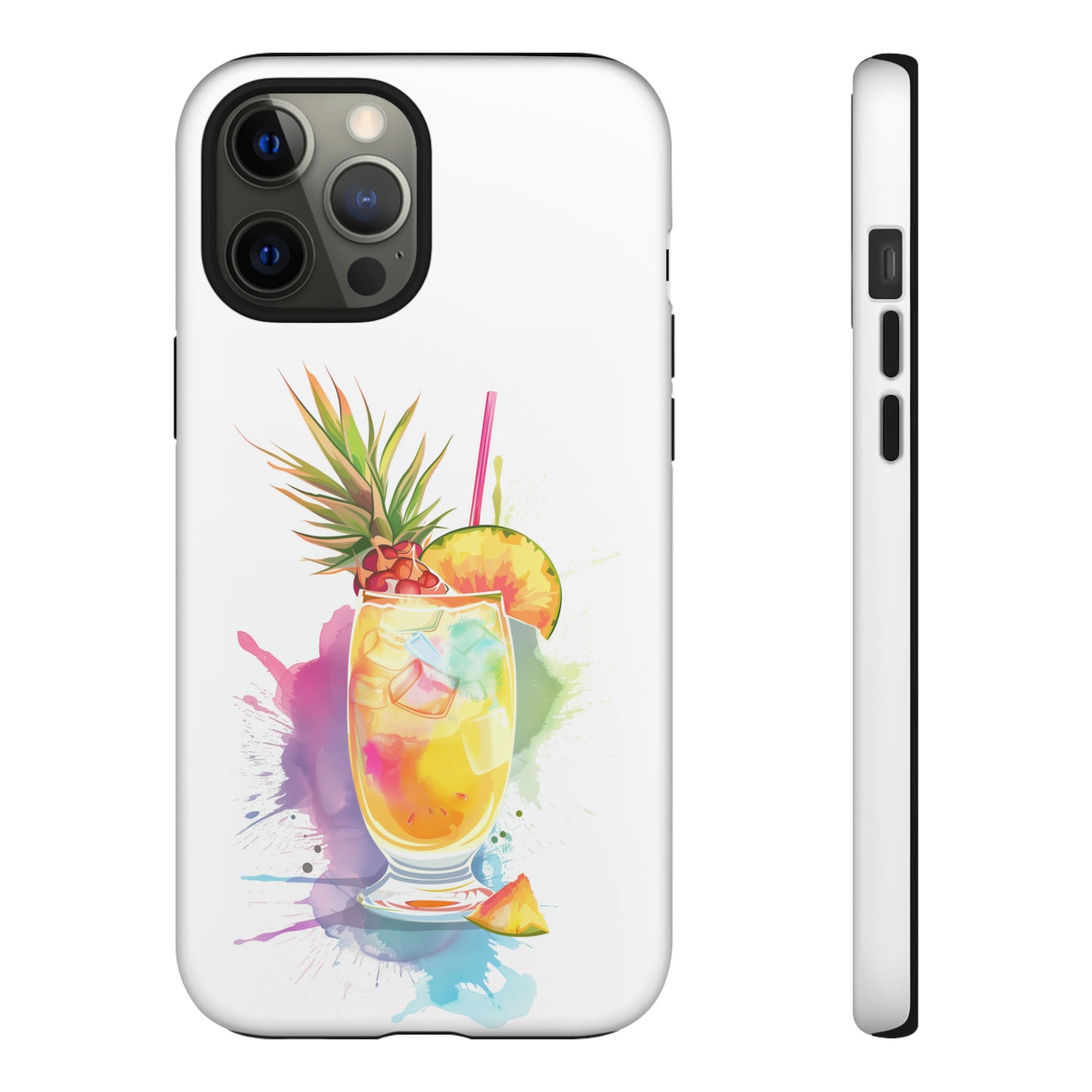 Pina Colada Cocktail Hawaiian Tropical Phone Case, Island Tropics, Wireless Compatible, Protective Cell Phone Case iPhone, Samsung, Pixel
