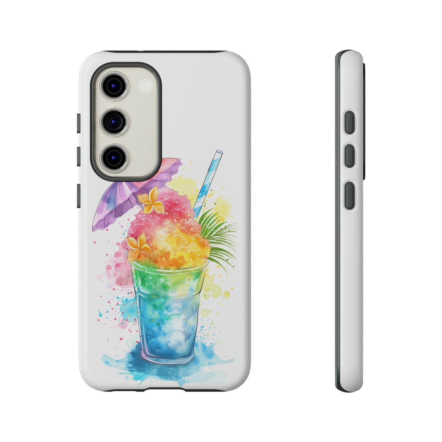 Shave Ice Plumeria Hawaiian Tropical Phone Case, 808, Island Tropics, Wireless Compatible, Protective Cell Phone Case iPhone, Samsung, Pixel