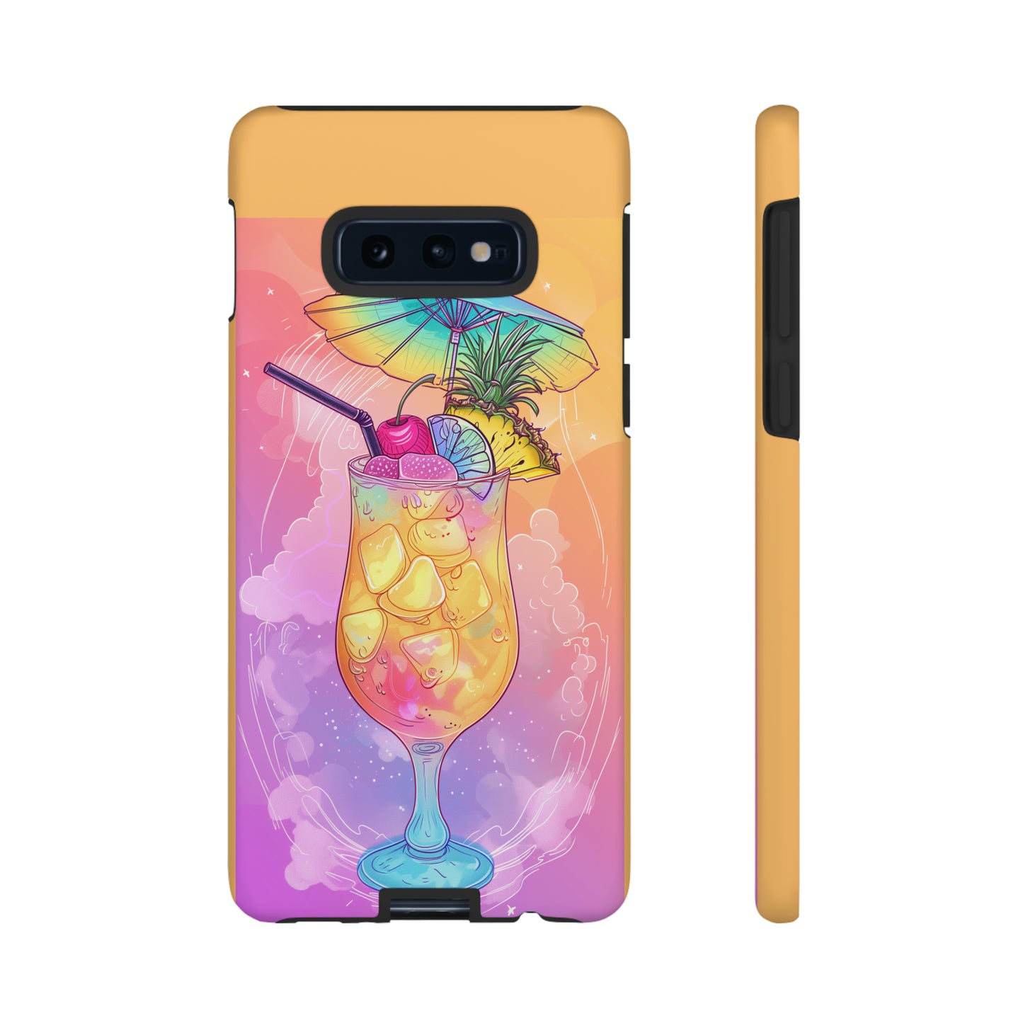 Pina Colada Cocktail Hawaiian Tropical Phone Case, Island Tropics, Wireless Compatible, Protective Cell Phone Case iPhone, Samsung, Pixel