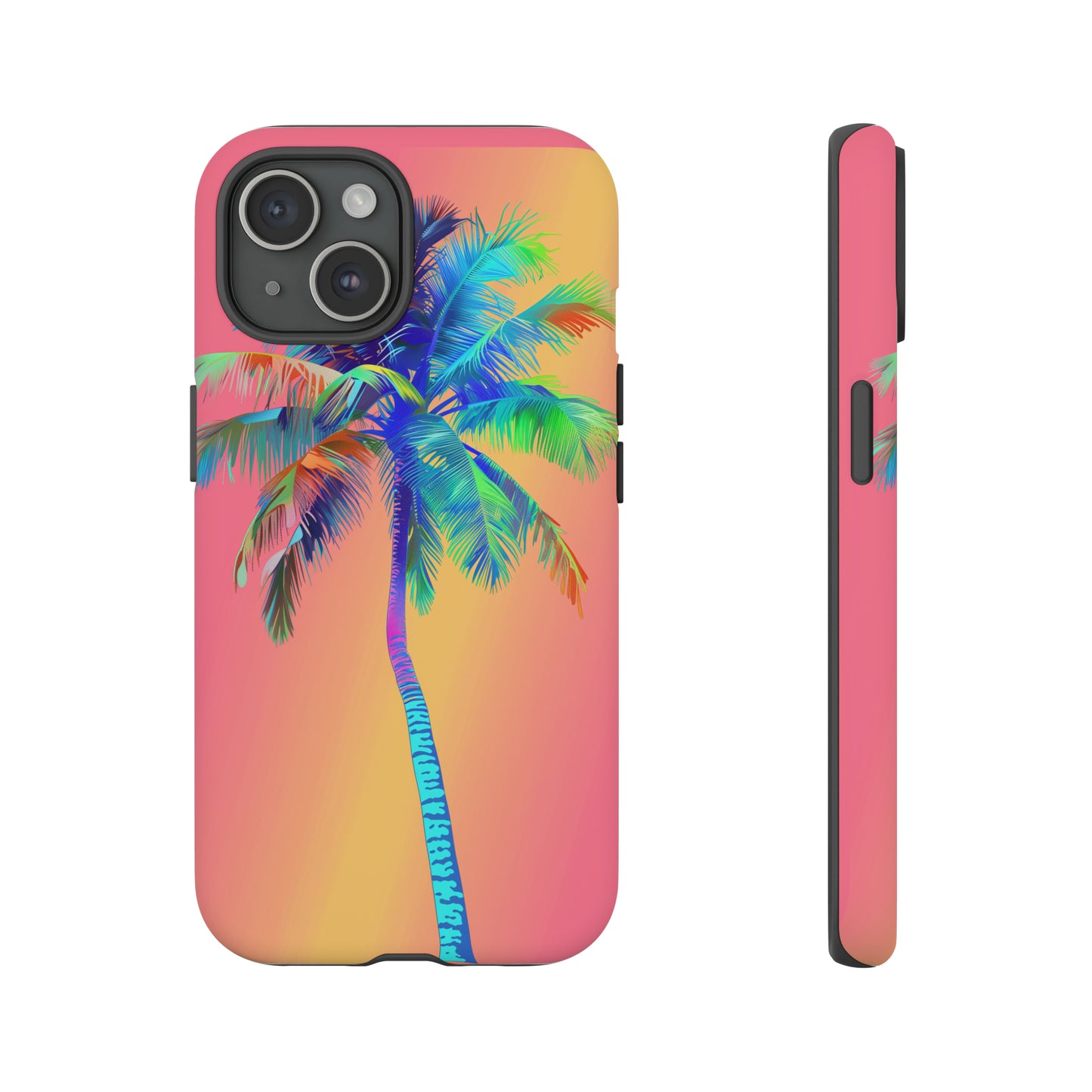 Palm Tree Pink Hawaiian Tropical Phone Case, 808, Island Tropics, Wireless Compatible, Protective Cell Phone Case for iPhone, Samsung, Pixel