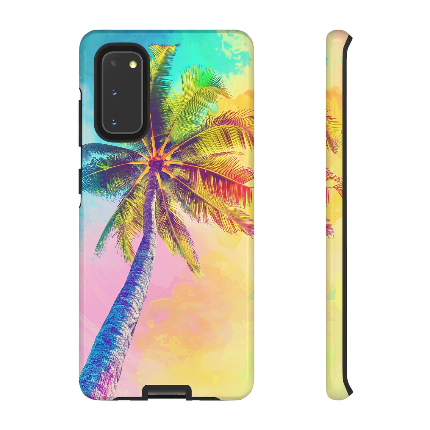 Palm Tree Colorful Hawaiian Tropical Phone Case, 808, Island Tropics, Wireless Compatible, Protective Cell Phone Case iPhone, Samsung, Pixel