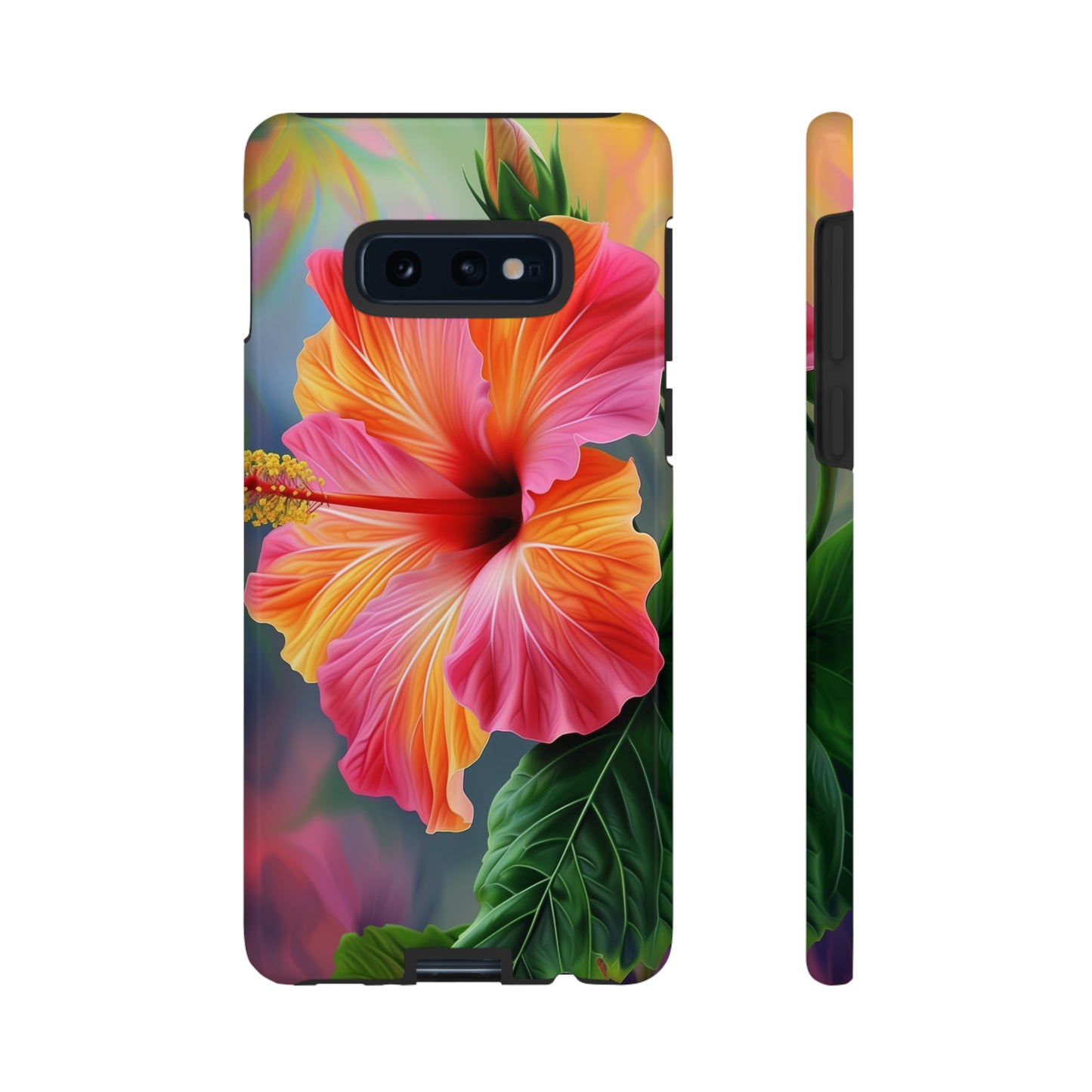 Hibiscus Flower Hawaiian Phone Case, Tropical, Wireless Compatible, Protective Cell Phone Case for iPhone, Samsung, Pixel phones