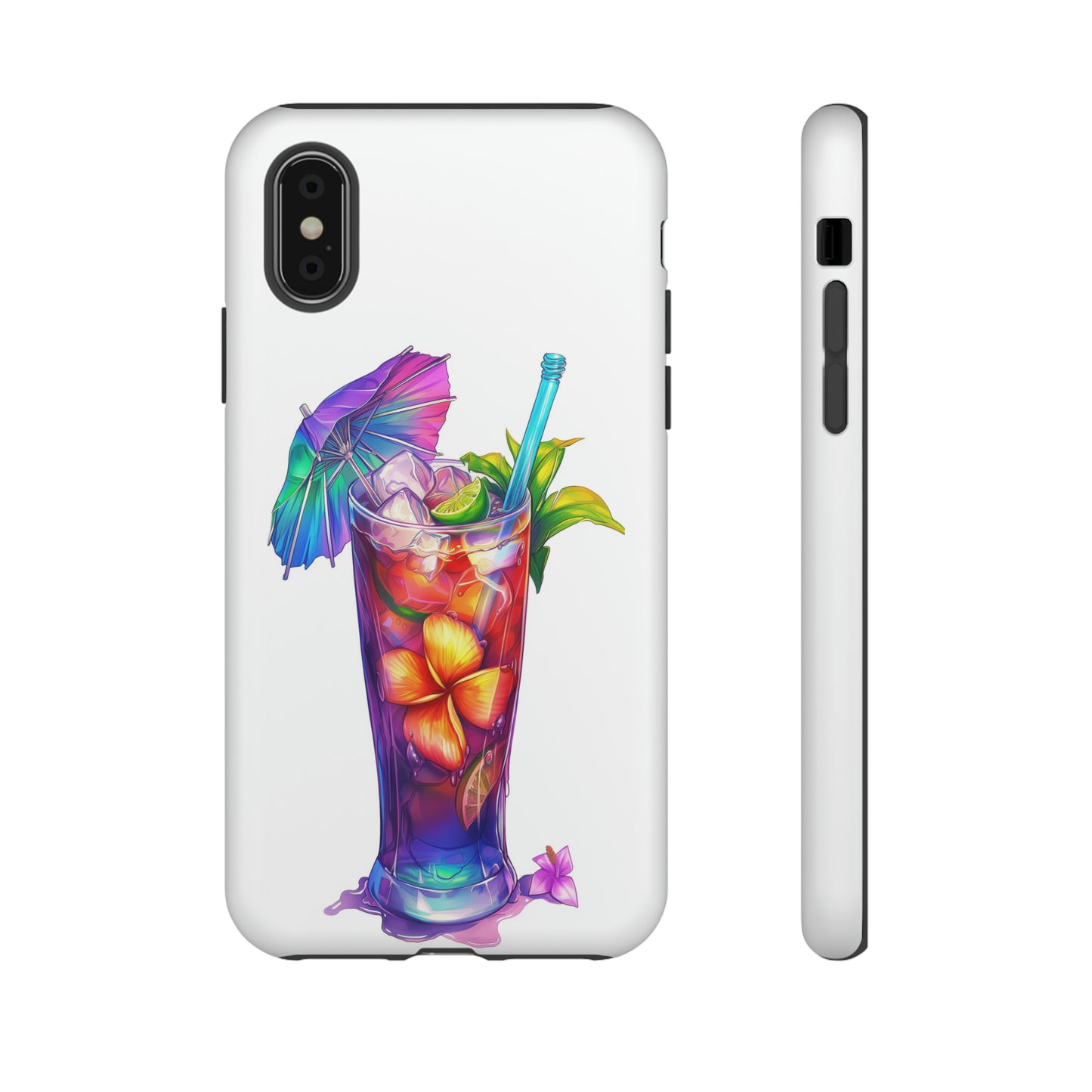 Mai Tai Cocktail Hawaiian Tropical Phone Case, 808, Island Tropics, Wireless Compatible, Protective Cell Phone Case iPhone, Samsung, Pixel
