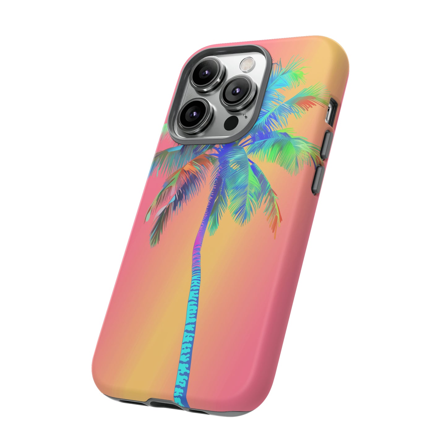 Palm Tree Pink Hawaiian Tropical Phone Case, 808, Island Tropics, Wireless Compatible, Protective Cell Phone Case for iPhone, Samsung, Pixel