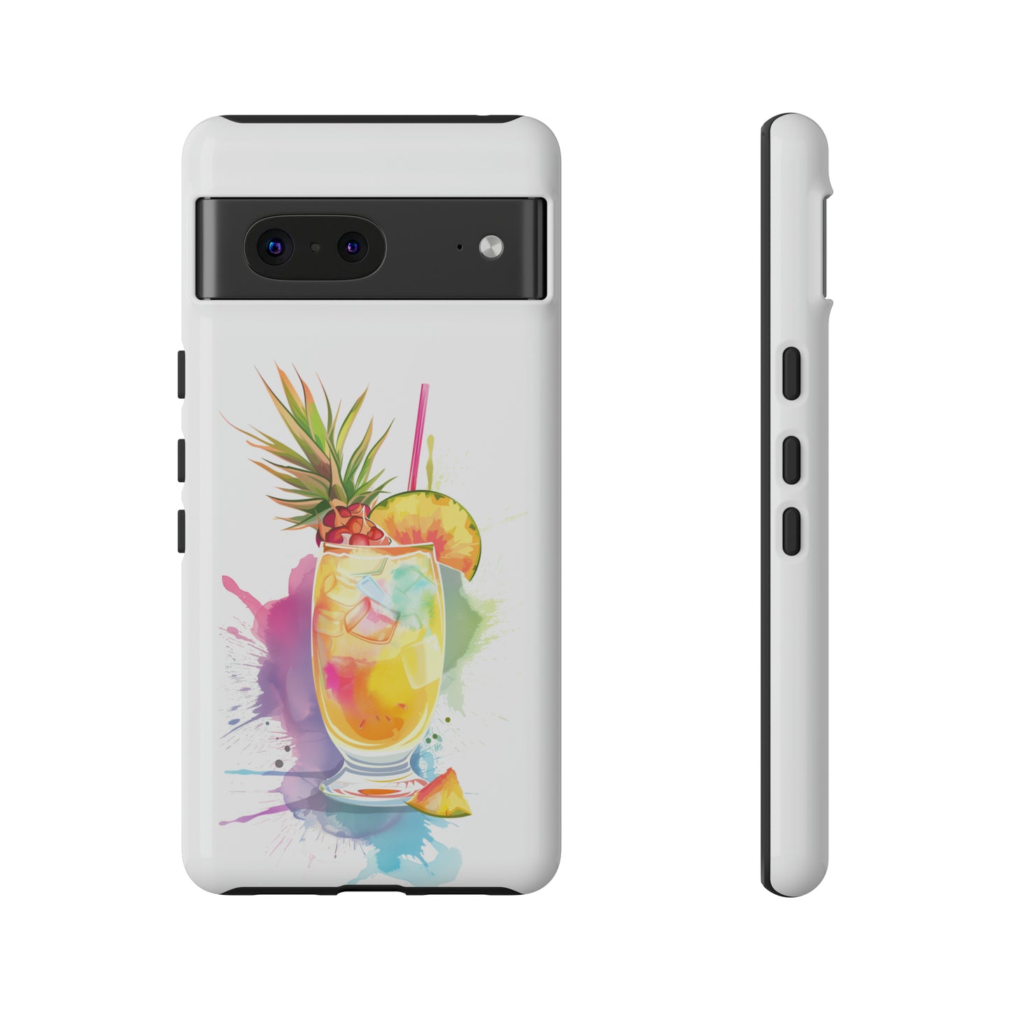Pina Colada Cocktail Hawaiian Tropical Phone Case, Island Tropics, Wireless Compatible, Protective Cell Phone Case iPhone, Samsung, Pixel