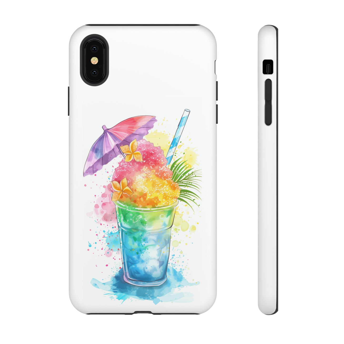 Shave Ice Plumeria Hawaiian Tropical Phone Case, 808, Island Tropics, Wireless Compatible, Protective Cell Phone Case iPhone, Samsung, Pixel