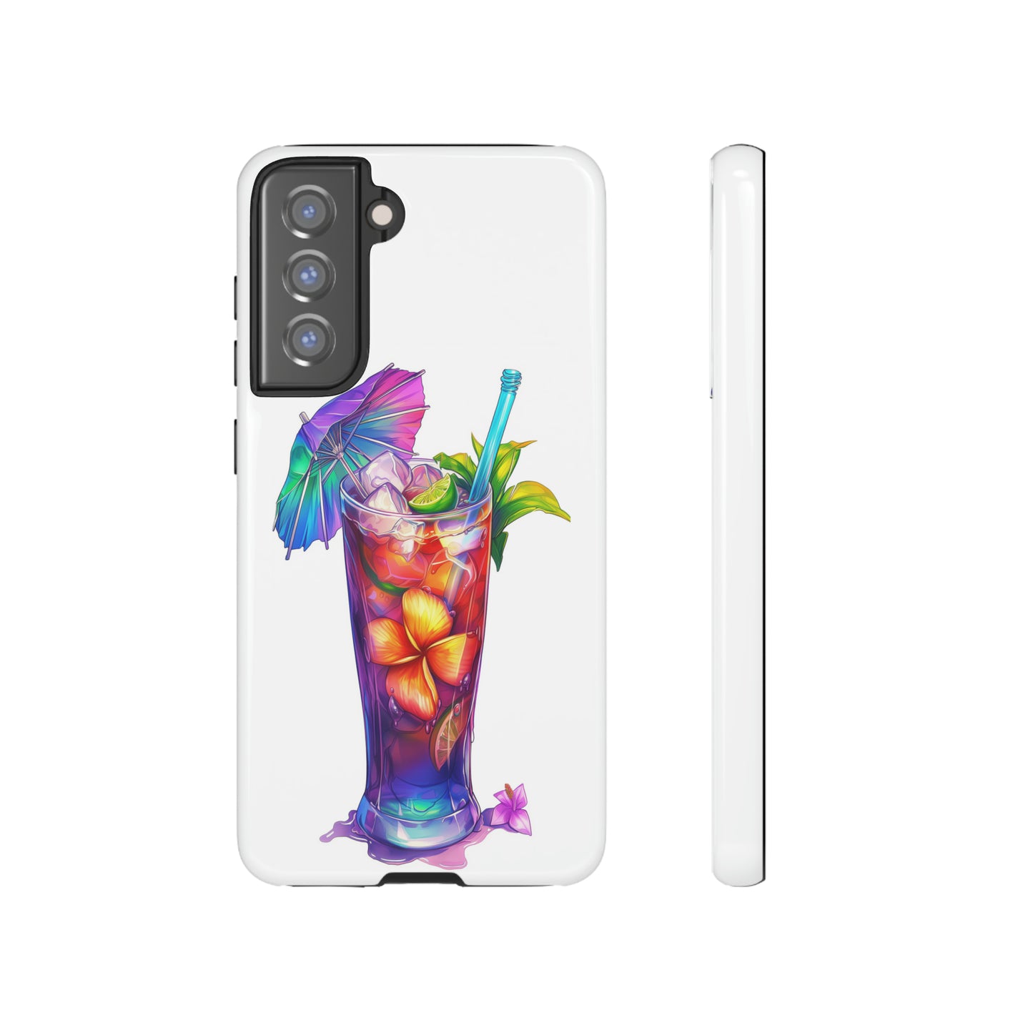 Mai Tai Cocktail Hawaiian Tropical Phone Case, 808, Island Tropics, Wireless Compatible, Protective Cell Phone Case iPhone, Samsung, Pixel