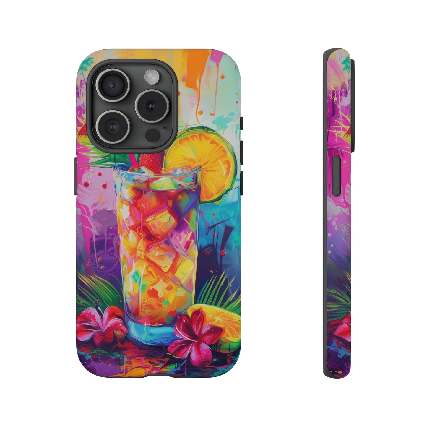 Mai Tai Cocktail Hawaiian Tropical Phone Case, 808, Island Tropics, Wireless Compatible, Protective Cell Phone Case iPhone, Samsung, Pixel