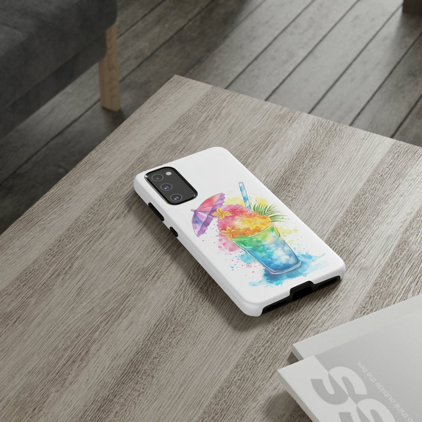 Shave Ice Plumeria Hawaiian Tropical Phone Case, 808, Island Tropics, Wireless Compatible, Protective Cell Phone Case iPhone, Samsung, Pixel