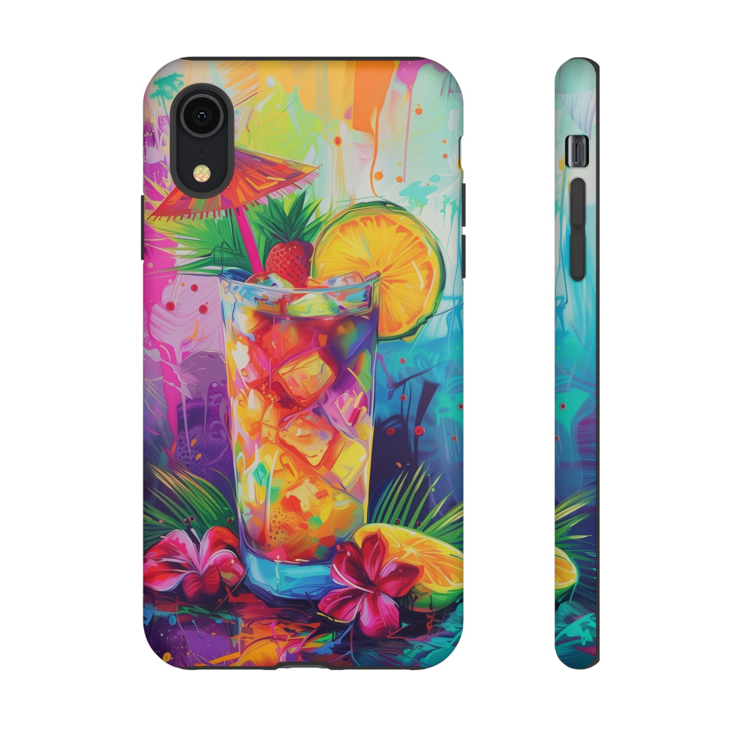 Mai Tai Cocktail Hawaiian Tropical Phone Case, 808, Island Tropics, Wireless Compatible, Protective Cell Phone Case iPhone, Samsung, Pixel