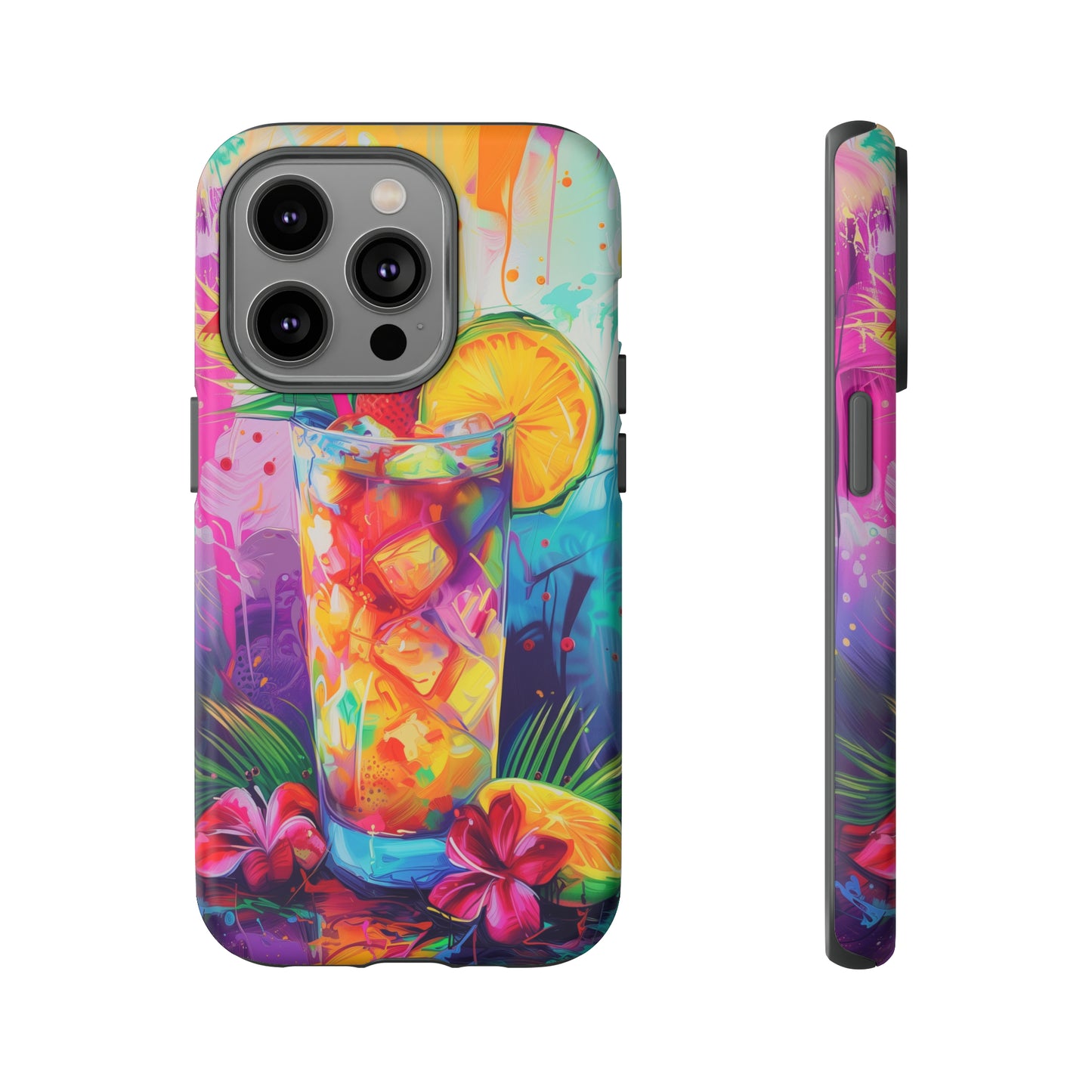 Mai Tai Cocktail Hawaiian Tropical Phone Case, 808, Island Tropics, Wireless Compatible, Protective Cell Phone Case iPhone, Samsung, Pixel
