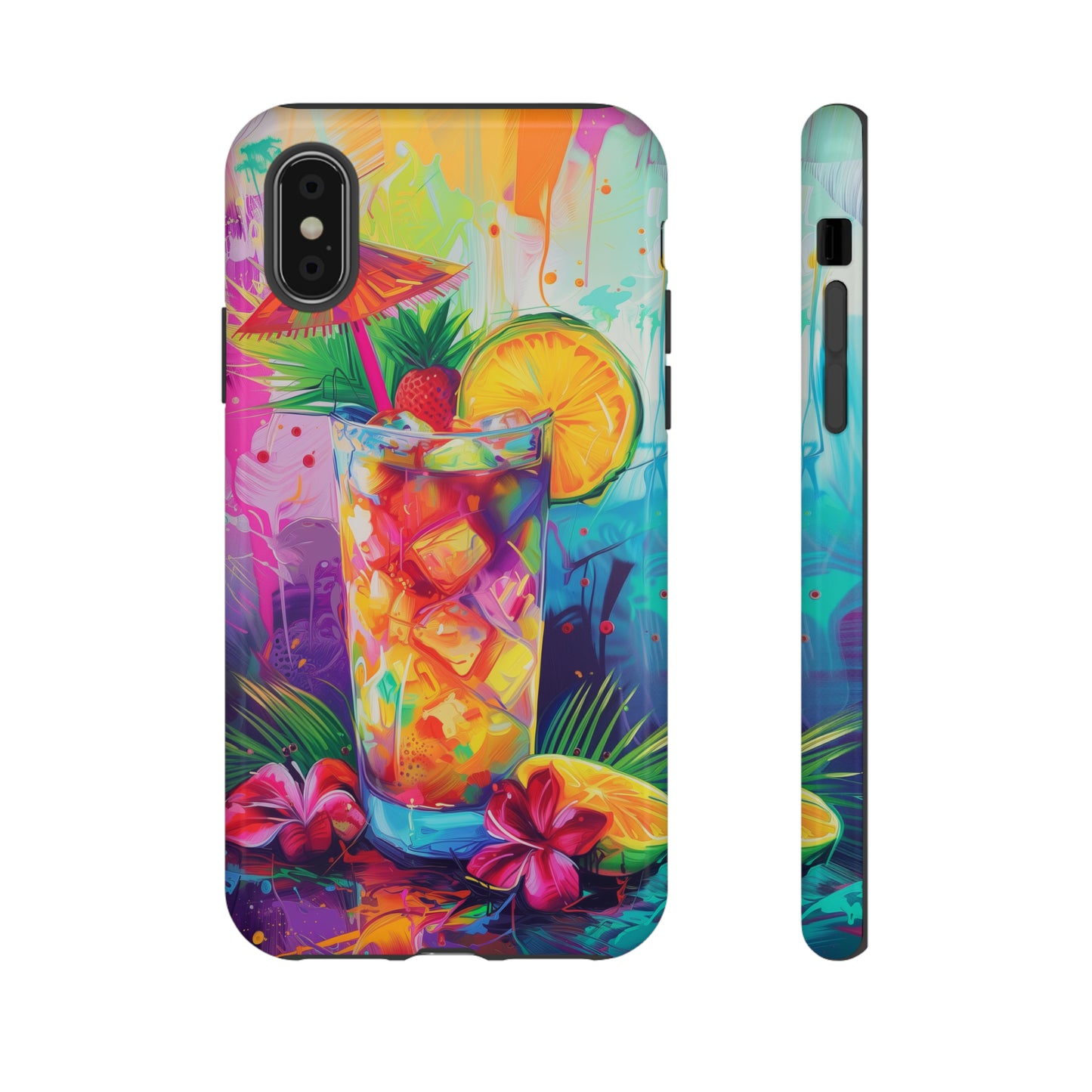 Mai Tai Cocktail Hawaiian Tropical Phone Case, 808, Island Tropics, Wireless Compatible, Protective Cell Phone Case iPhone, Samsung, Pixel