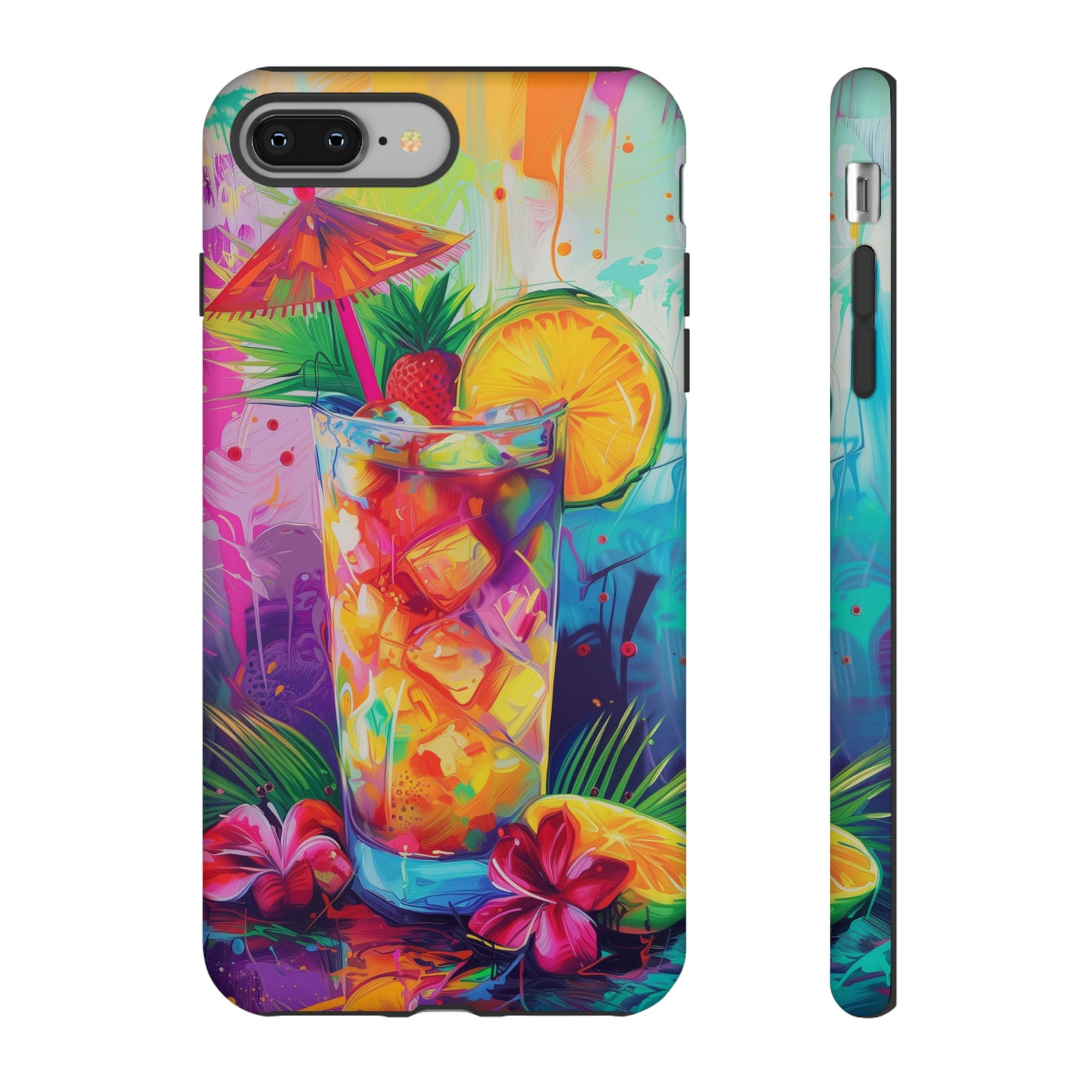 Mai Tai Cocktail Hawaiian Tropical Phone Case, 808, Island Tropics, Wireless Compatible, Protective Cell Phone Case iPhone, Samsung, Pixel