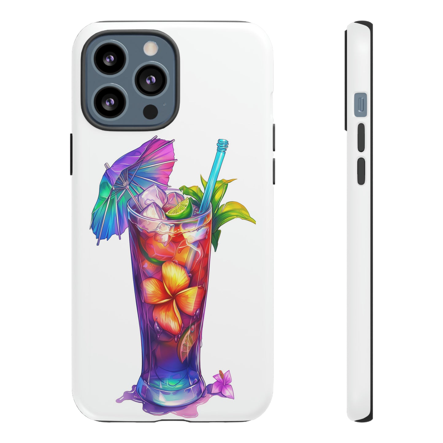 Mai Tai Cocktail Hawaiian Tropical Phone Case, 808, Island Tropics, Wireless Compatible, Protective Cell Phone Case iPhone, Samsung, Pixel