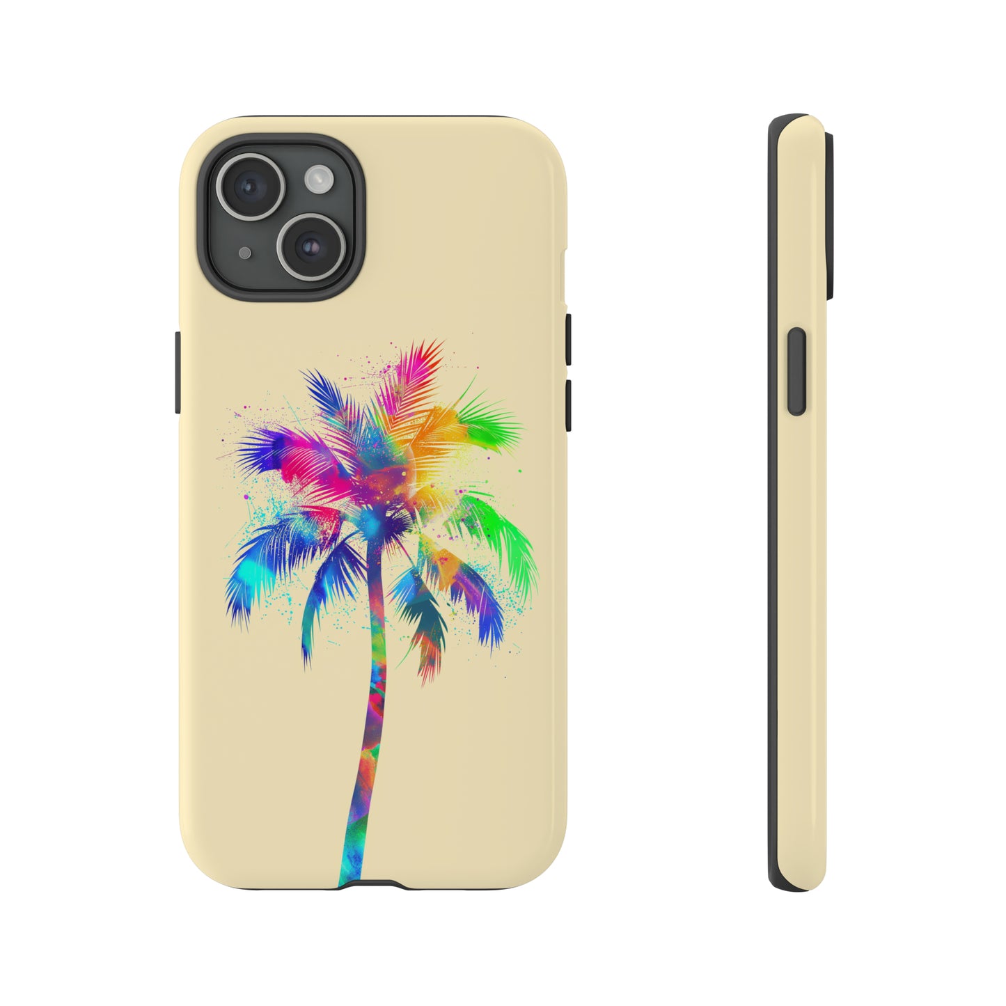 Colorful Palm Tree Hawaiian Tropical Phone Case, Island Tropics, Wireless Compatible, Protective Cell Phone Case for iPhone, Samsung, Pixel