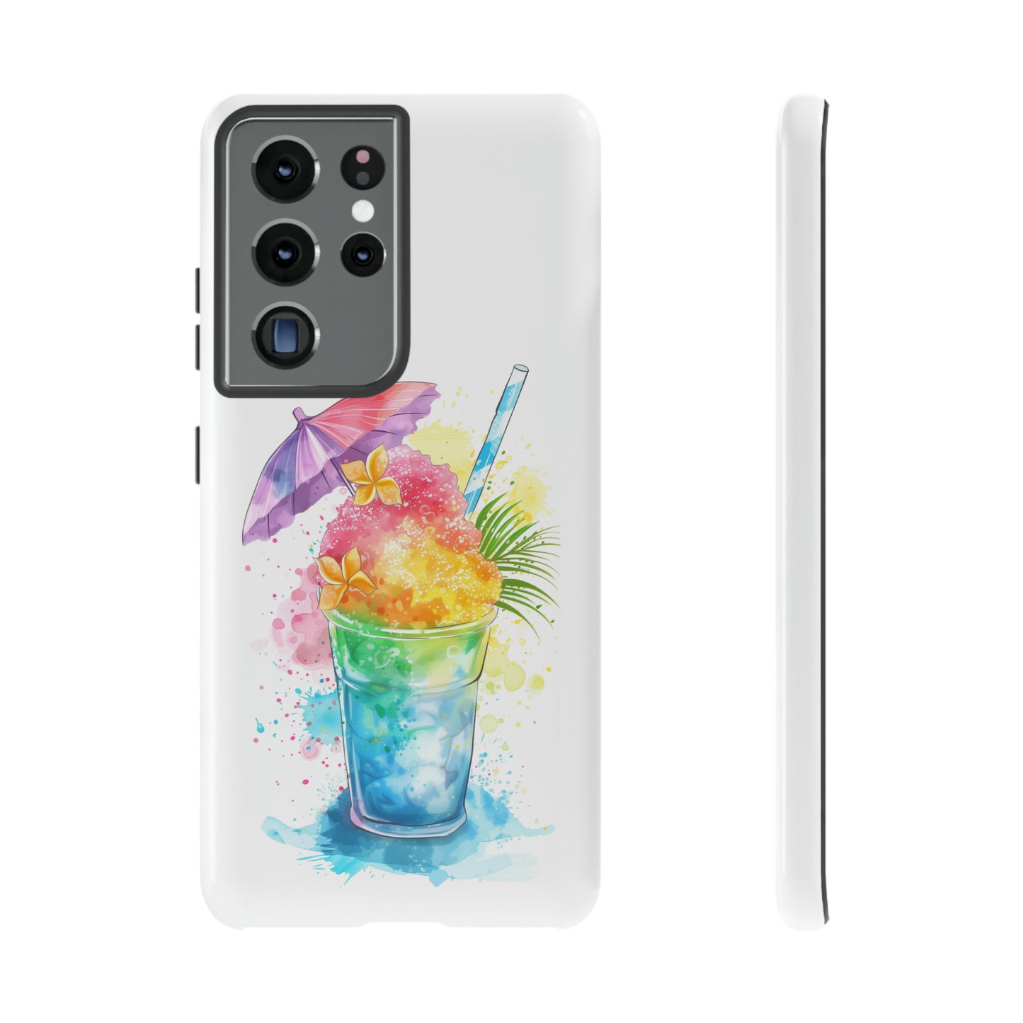 Shave Ice Plumeria Hawaiian Tropical Phone Case, 808, Island Tropics, Wireless Compatible, Protective Cell Phone Case iPhone, Samsung, Pixel