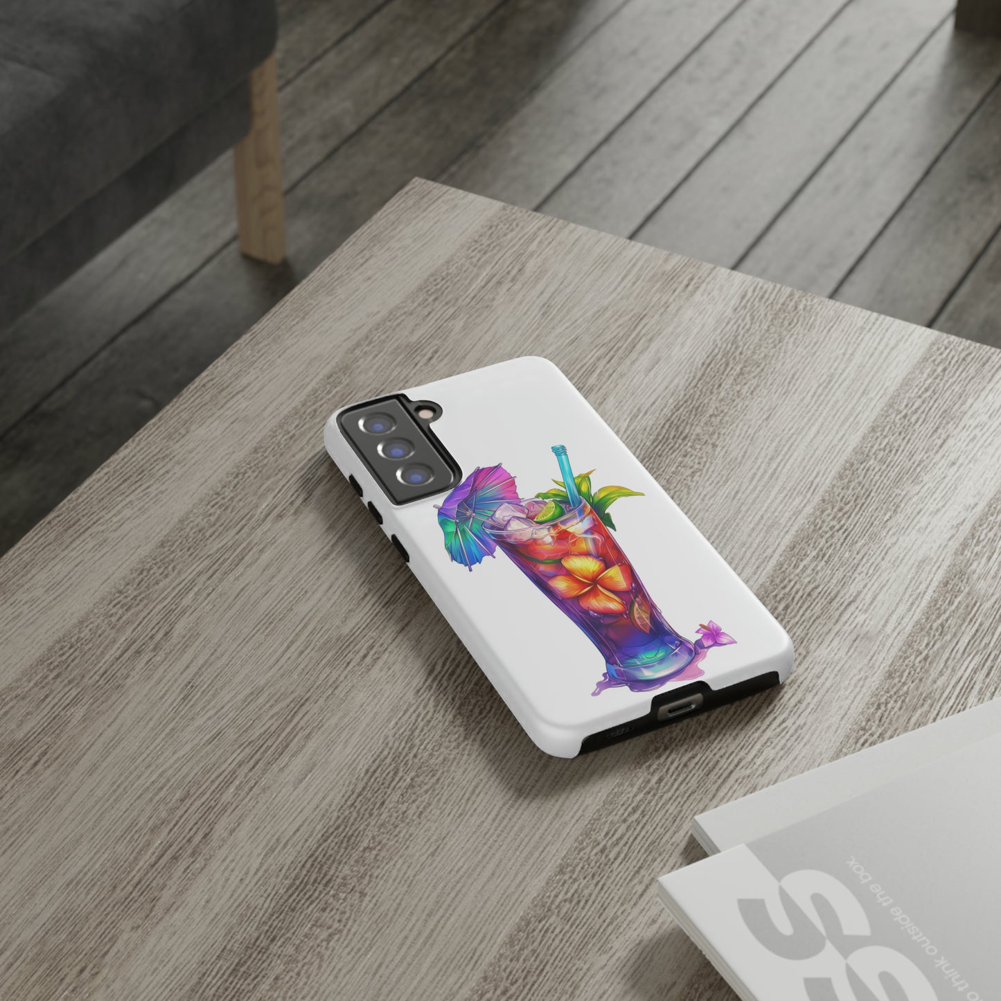 Mai Tai Cocktail Hawaiian Tropical Phone Case, 808, Island Tropics, Wireless Compatible, Protective Cell Phone Case iPhone, Samsung, Pixel