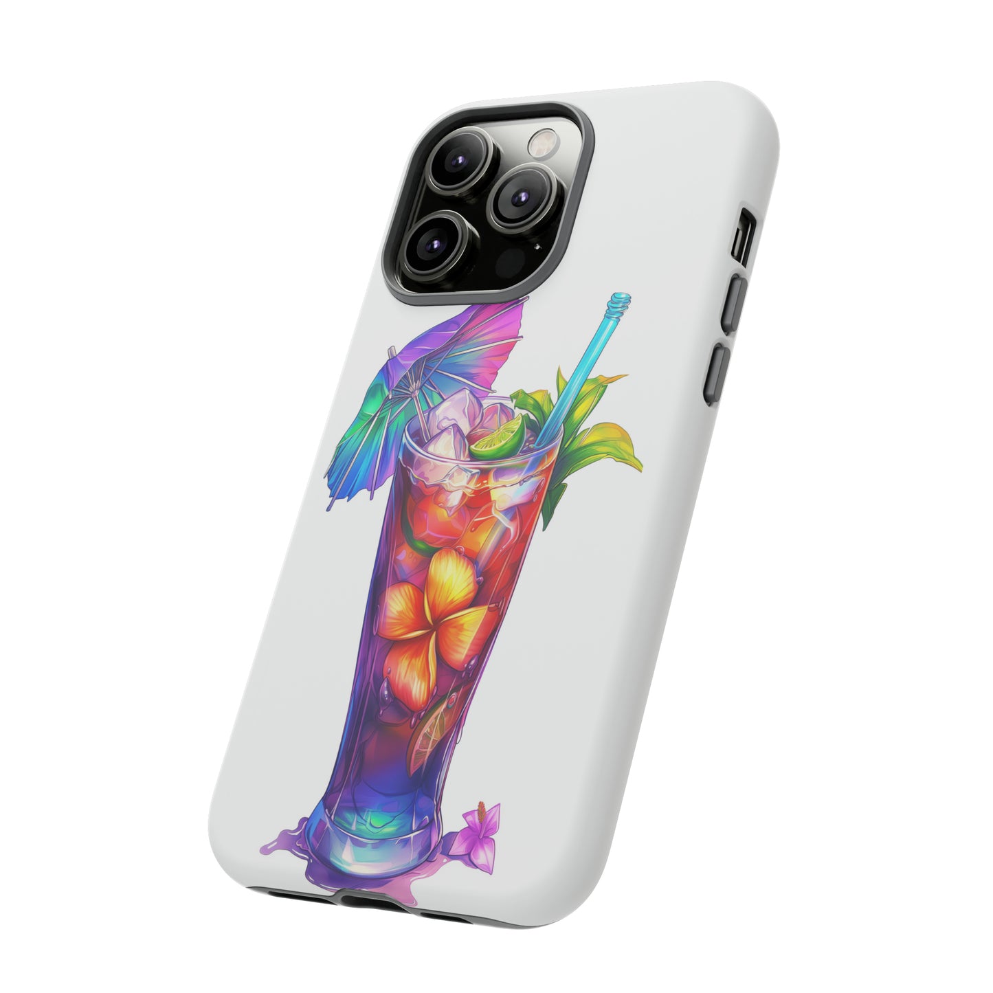 Mai Tai Cocktail Hawaiian Tropical Phone Case, 808, Island Tropics, Wireless Compatible, Protective Cell Phone Case iPhone, Samsung, Pixel