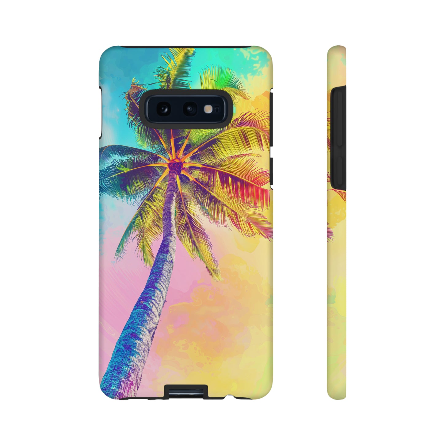 Palm Tree Colorful Hawaiian Tropical Phone Case, 808, Island Tropics, Wireless Compatible, Protective Cell Phone Case iPhone, Samsung, Pixel