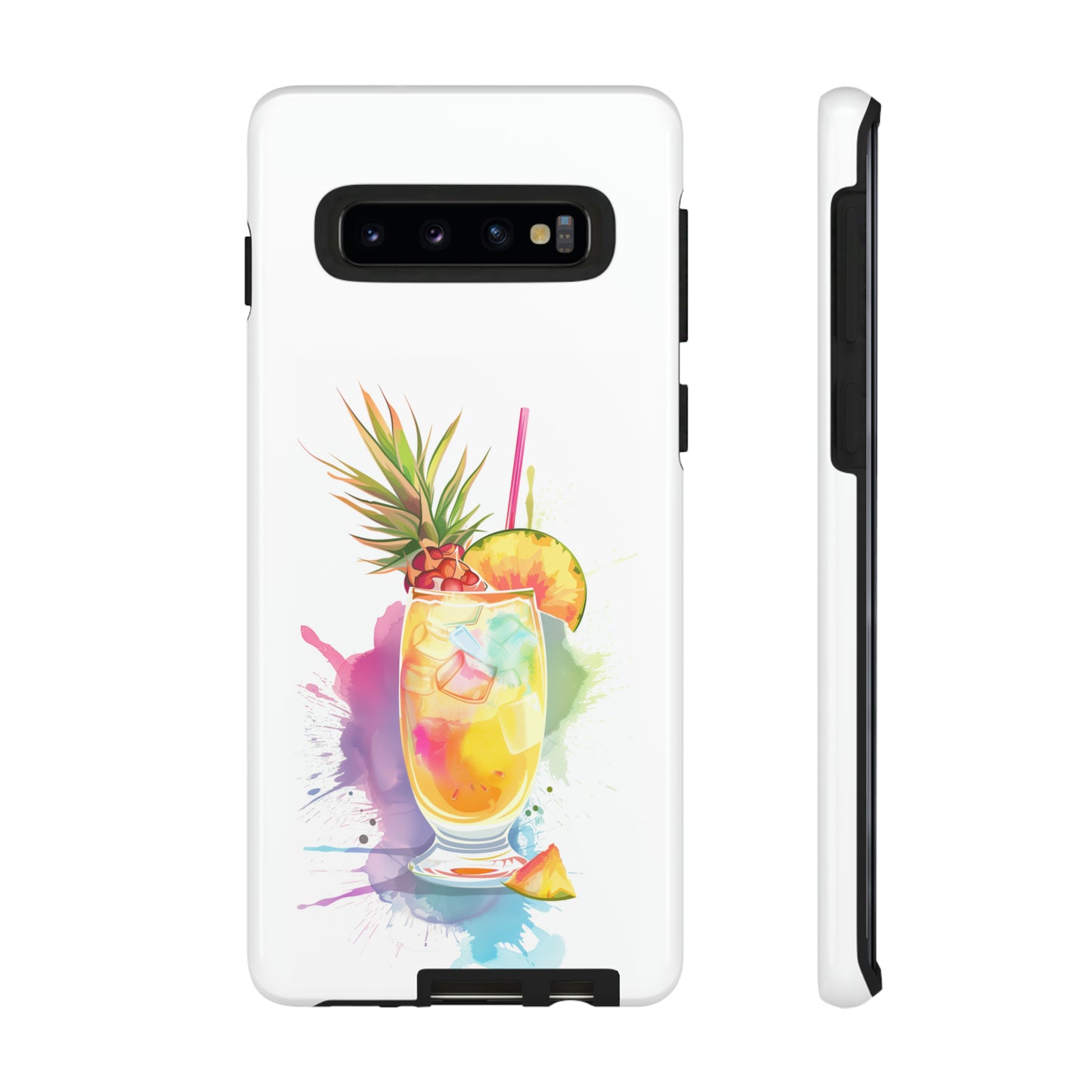 Pina Colada Cocktail Hawaiian Tropical Phone Case, Island Tropics, Wireless Compatible, Protective Cell Phone Case iPhone, Samsung, Pixel