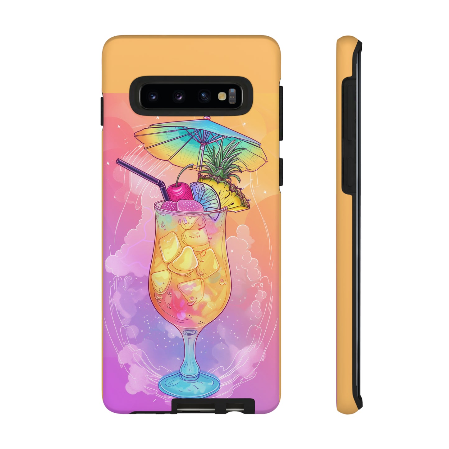 Pina Colada Cocktail Hawaiian Tropical Phone Case, Island Tropics, Wireless Compatible, Protective Cell Phone Case iPhone, Samsung, Pixel
