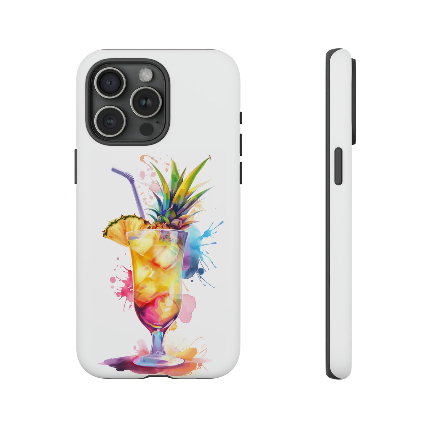 Pina Colada Cocktail Hawaiian Tropical Phone Case, Island Tropics, Wireless Compatible, Protective Cell Phone Case iPhone, Samsung, Pixel