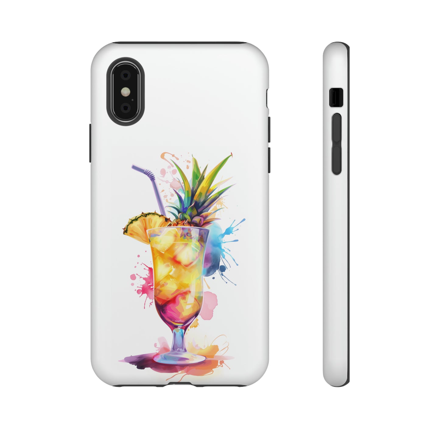 Pina Colada Cocktail Hawaiian Tropical Phone Case, Island Tropics, Wireless Compatible, Protective Cell Phone Case iPhone, Samsung, Pixel