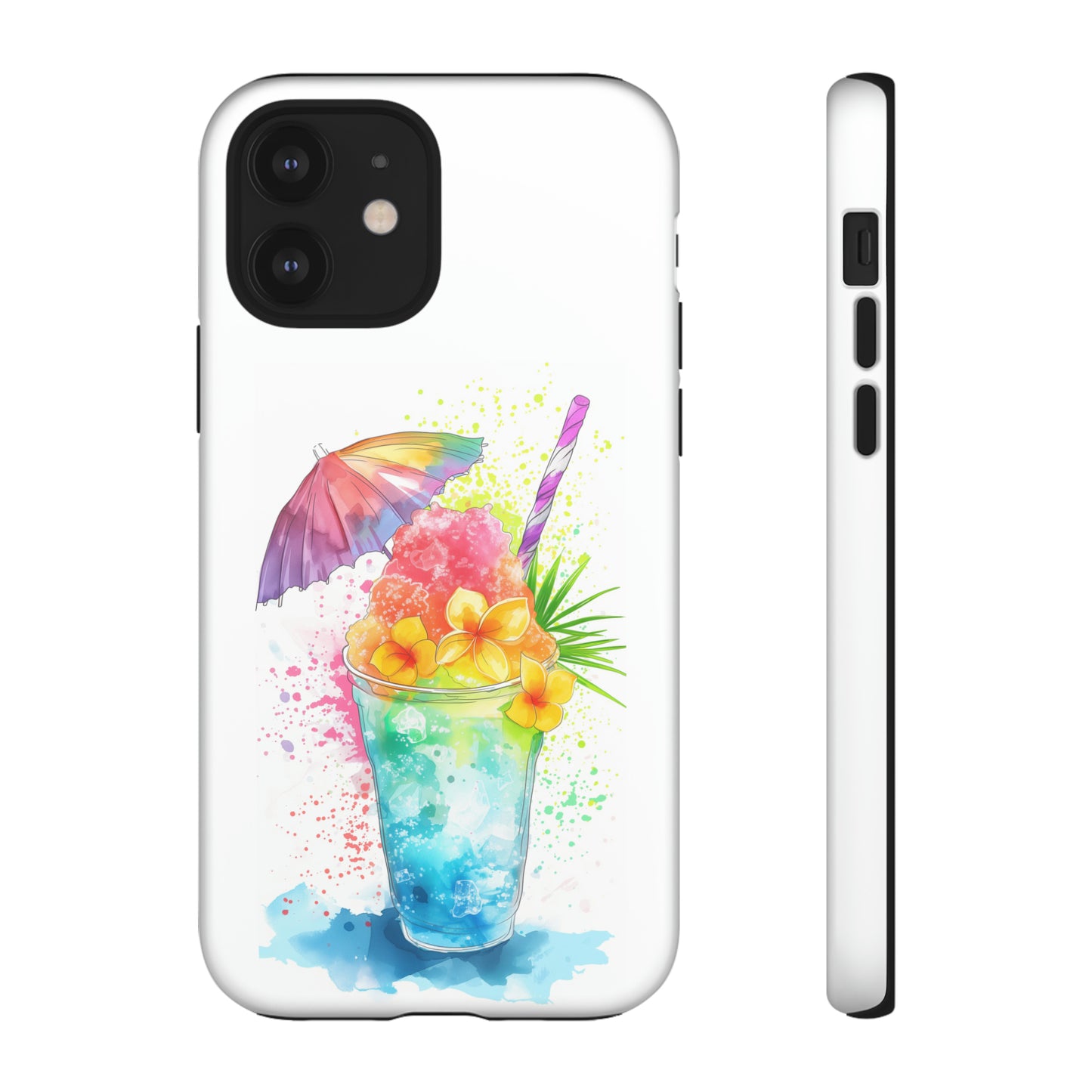 Shave Ice Plumerias Hawaiian Tropical Phone Case, 808, Island Tropics, Wireless Compatible, Protective Cell Case iPhone, Samsung, Pixel