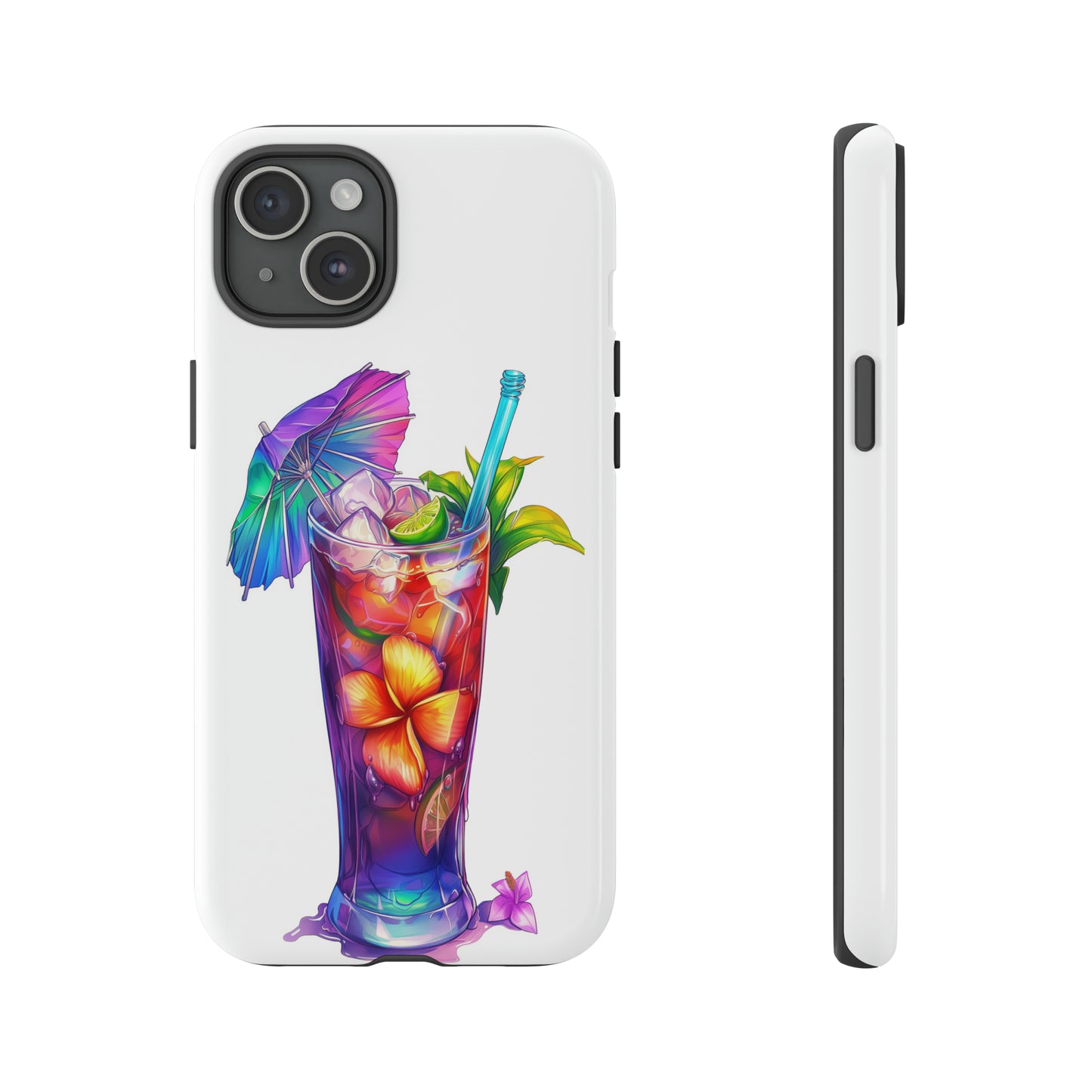 Mai Tai Cocktail Hawaiian Tropical Phone Case, 808, Island Tropics, Wireless Compatible, Protective Cell Phone Case iPhone, Samsung, Pixel