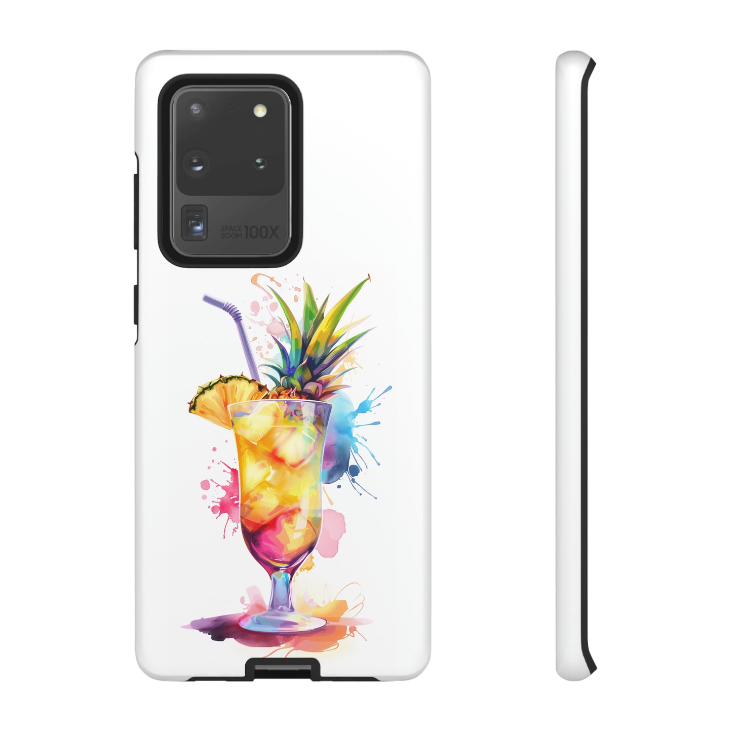 Pina Colada Cocktail Hawaiian Tropical Phone Case, Island Tropics, Wireless Compatible, Protective Cell Phone Case iPhone, Samsung, Pixel