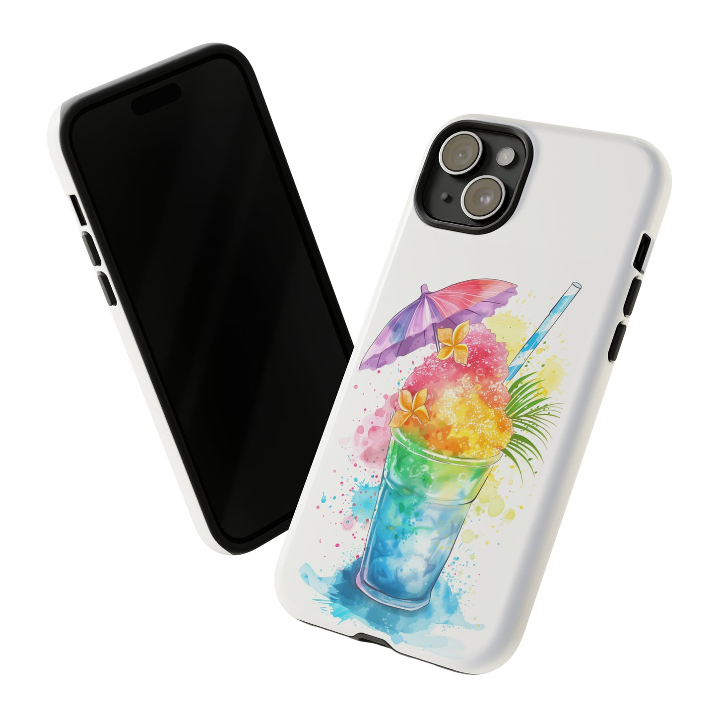 Shave Ice Plumeria Hawaiian Tropical Phone Case, 808, Island Tropics, Wireless Compatible, Protective Cell Phone Case iPhone, Samsung, Pixel
