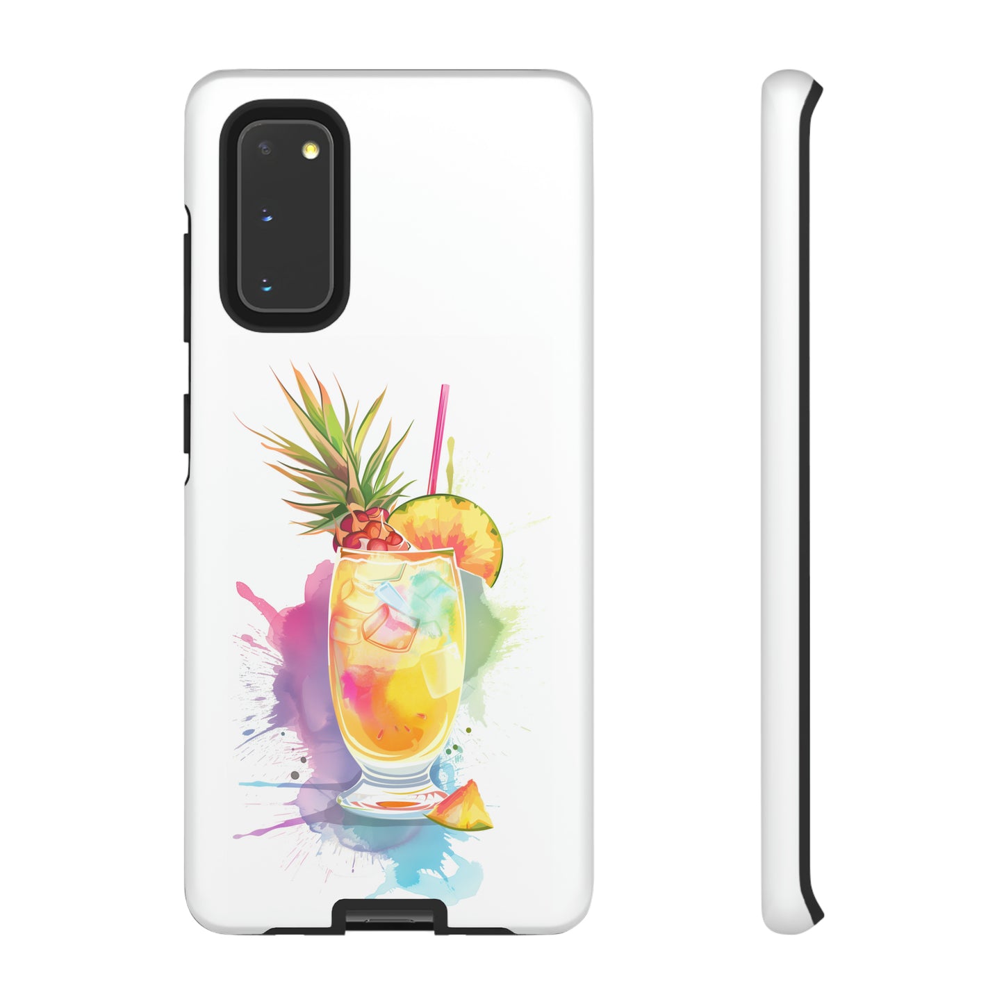 Pina Colada Cocktail Hawaiian Tropical Phone Case, Island Tropics, Wireless Compatible, Protective Cell Phone Case iPhone, Samsung, Pixel