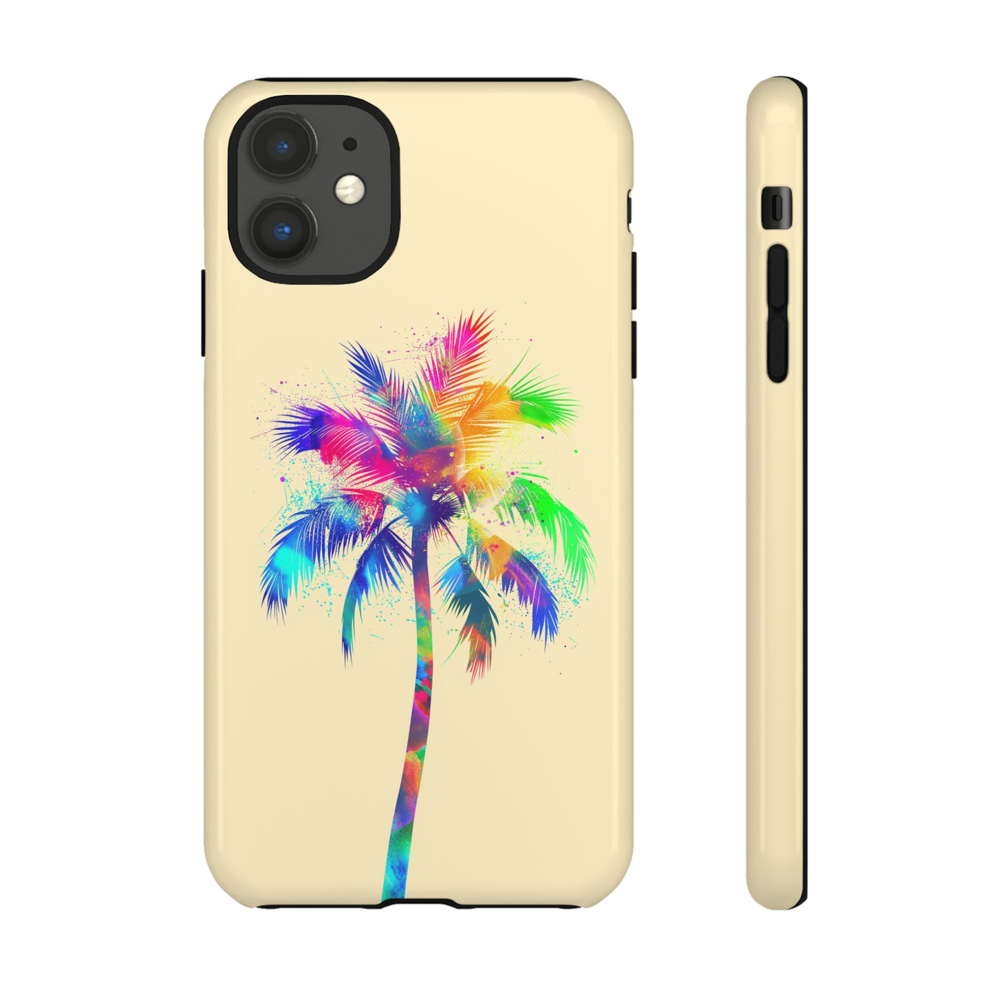 Colorful Palm Tree Hawaiian Tropical Phone Case, Island Tropics, Wireless Compatible, Protective Cell Phone Case for iPhone, Samsung, Pixel