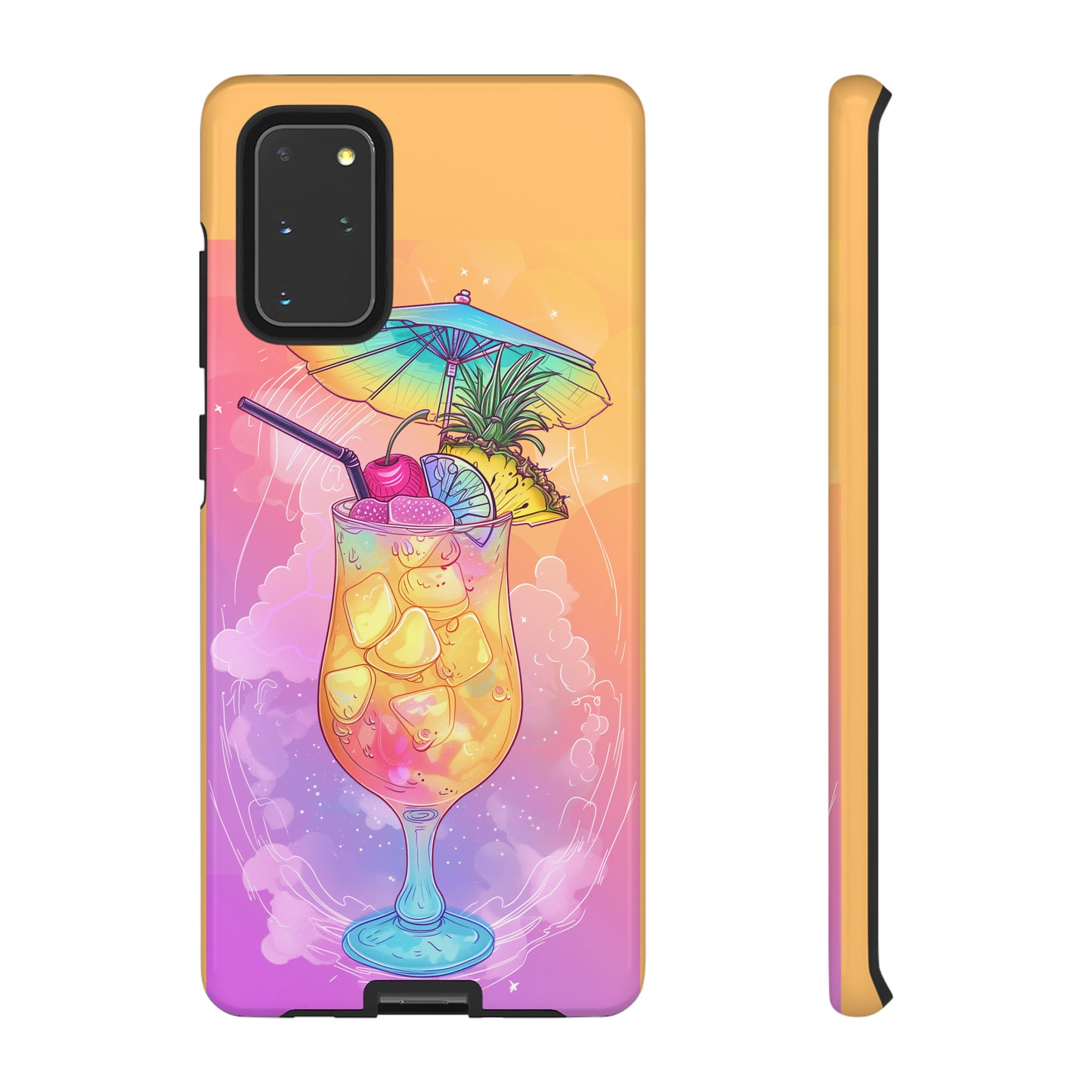 Pina Colada Cocktail Hawaiian Tropical Phone Case, Island Tropics, Wireless Compatible, Protective Cell Phone Case iPhone, Samsung, Pixel