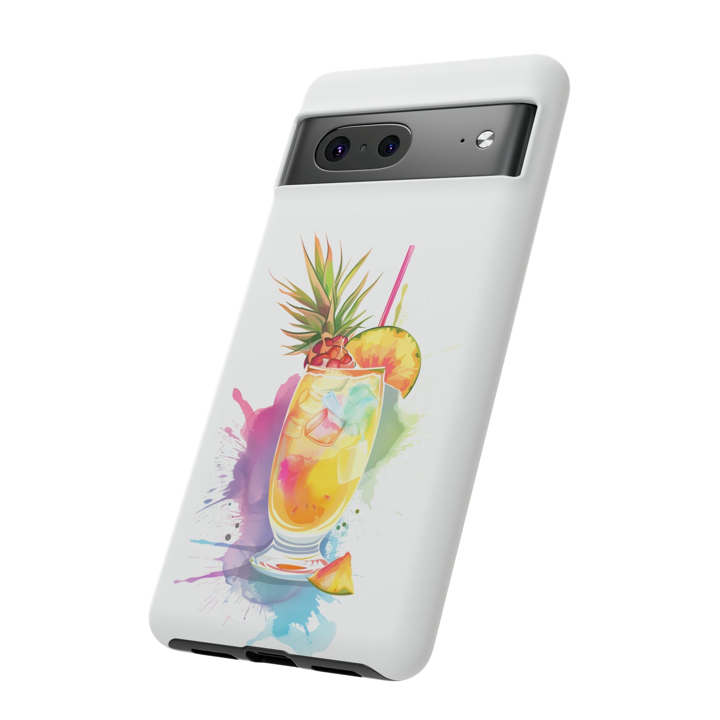 Pina Colada Cocktail Hawaiian Tropical Phone Case, Island Tropics, Wireless Compatible, Protective Cell Phone Case iPhone, Samsung, Pixel