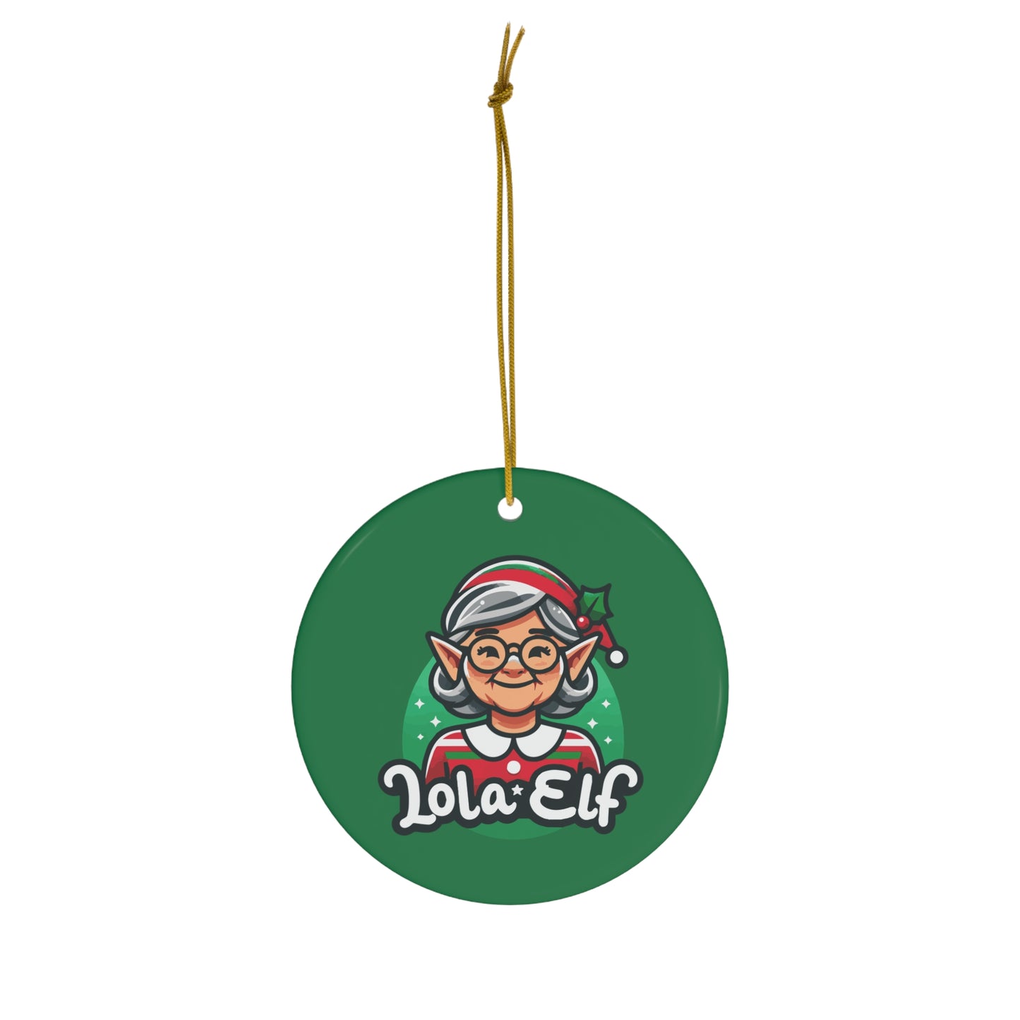 Lola Elf Ceramic Ornament, 4 Shapes