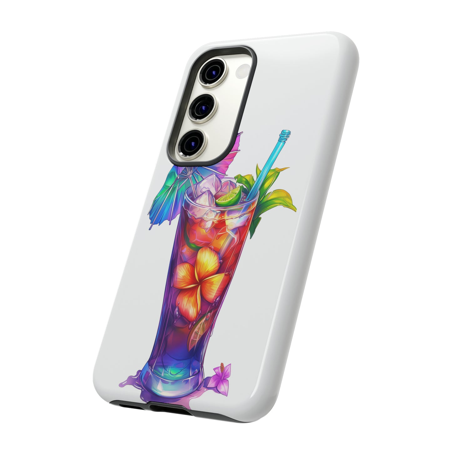Mai Tai Cocktail Hawaiian Tropical Phone Case, 808, Island Tropics, Wireless Compatible, Protective Cell Phone Case iPhone, Samsung, Pixel