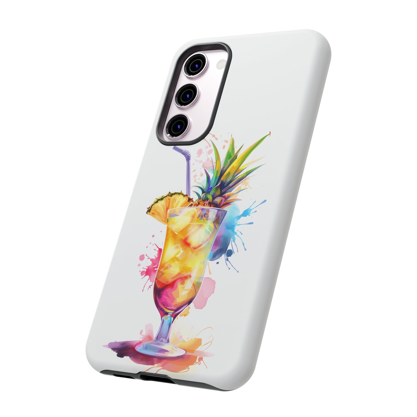 Pina Colada Cocktail Hawaiian Tropical Phone Case, Island Tropics, Wireless Compatible, Protective Cell Phone Case iPhone, Samsung, Pixel