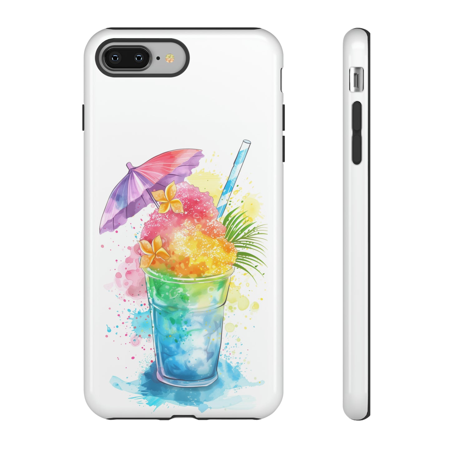 Shave Ice Plumeria Hawaiian Tropical Phone Case, 808, Island Tropics, Wireless Compatible, Protective Cell Phone Case iPhone, Samsung, Pixel
